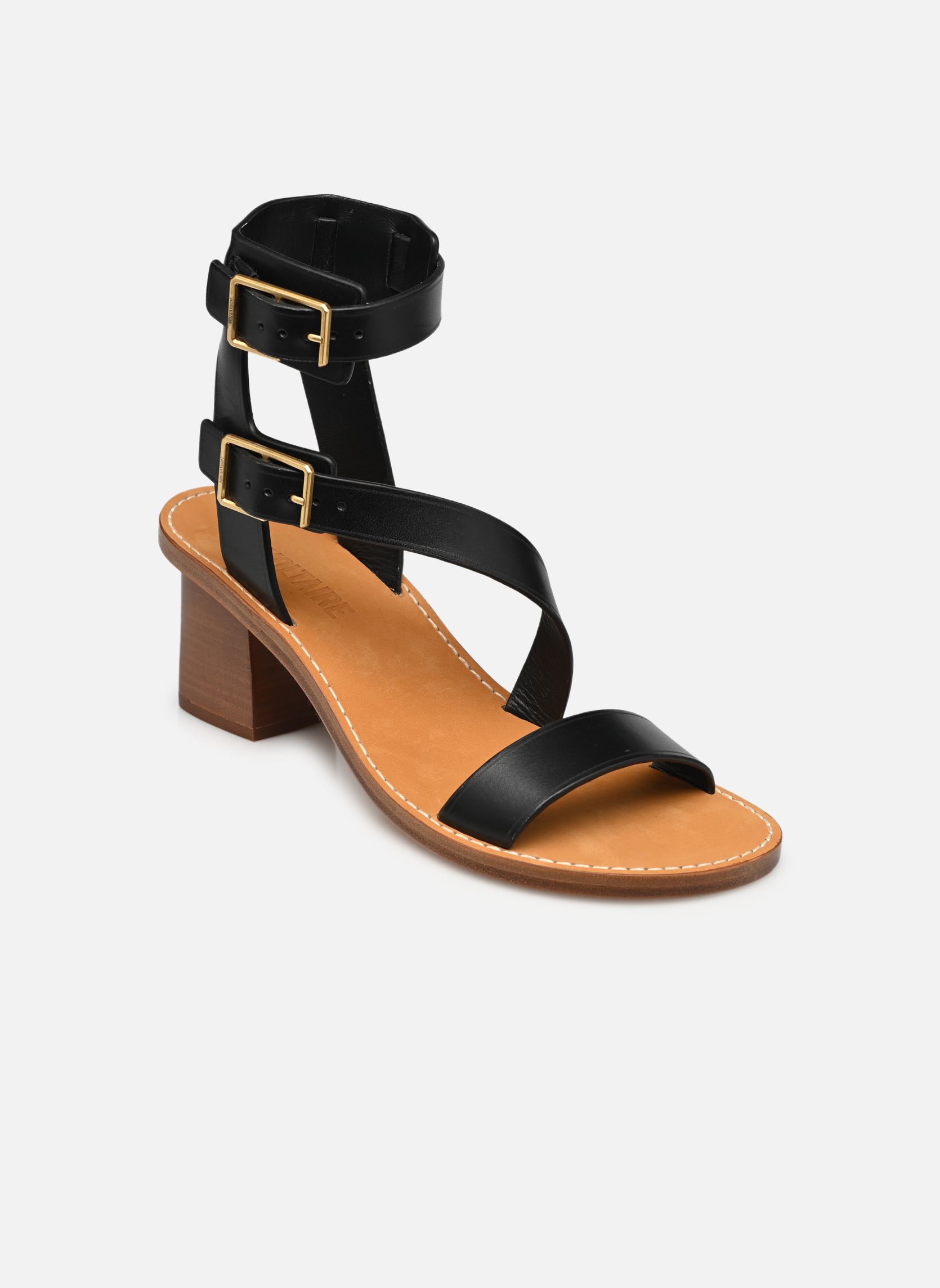 Sandales Cecilia Caprese Sandal Leather femme noir Zadig & Voltaire Sandales Cecilia Caprese Sandal Leather femme noir Noir