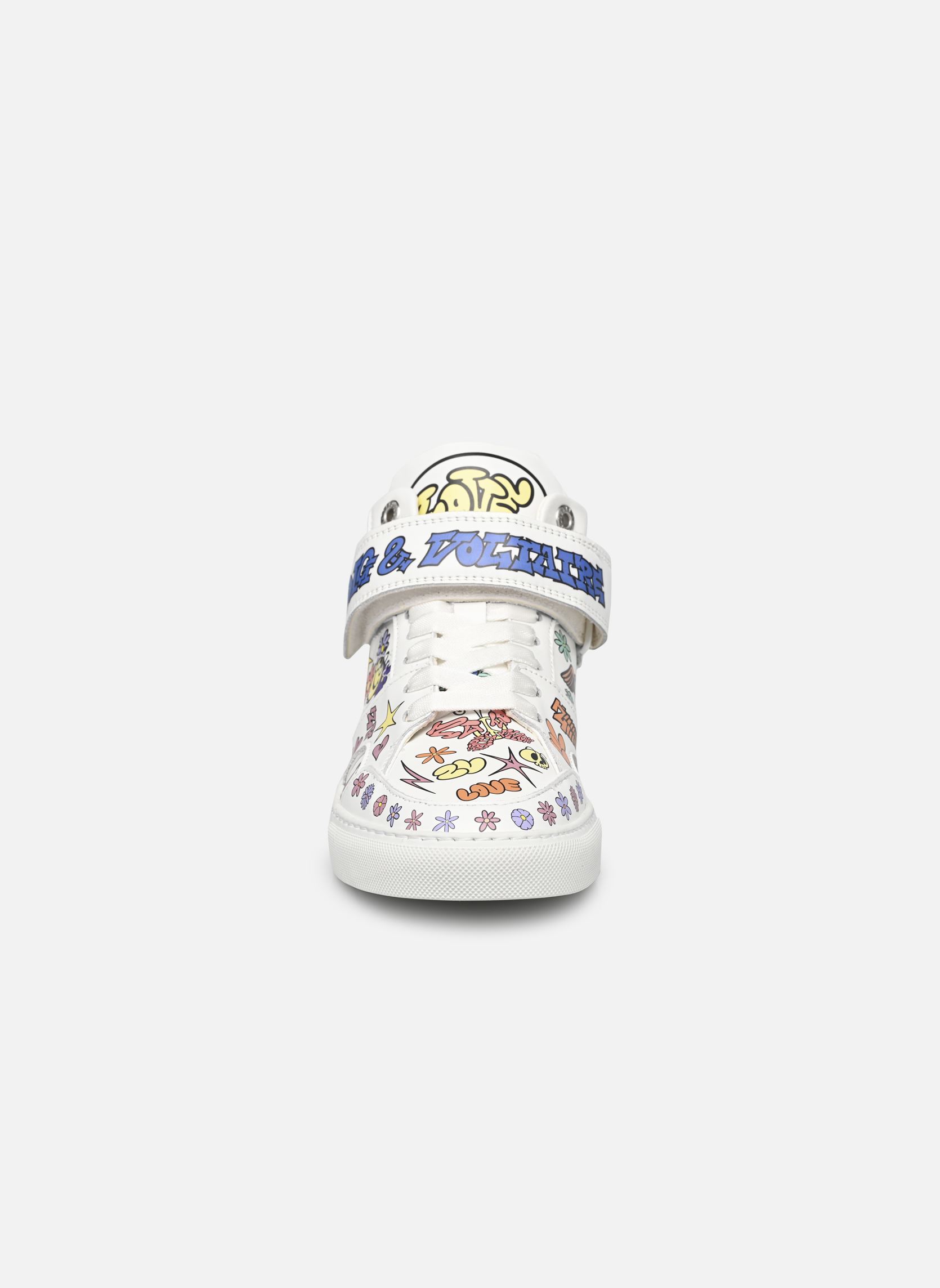 Knöchelhohe Sneaker Mid Flash Core Choi damen weiß Zadig & Voltaire Knöchelhohe Sneaker Mid Flash Core Choi damen weiß Blanc