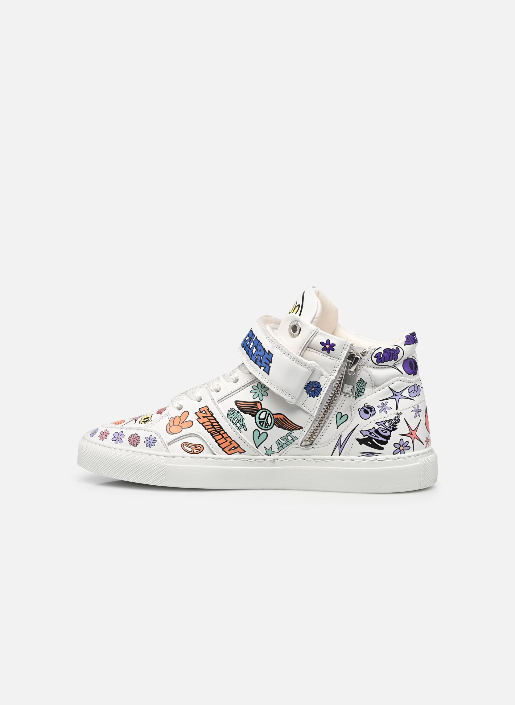 Knöchelhohe Sneaker Mid Flash Core Choi damen weiß Zadig & Voltaire Knöchelhohe Sneaker Mid Flash Core Choi damen weiß Blanc