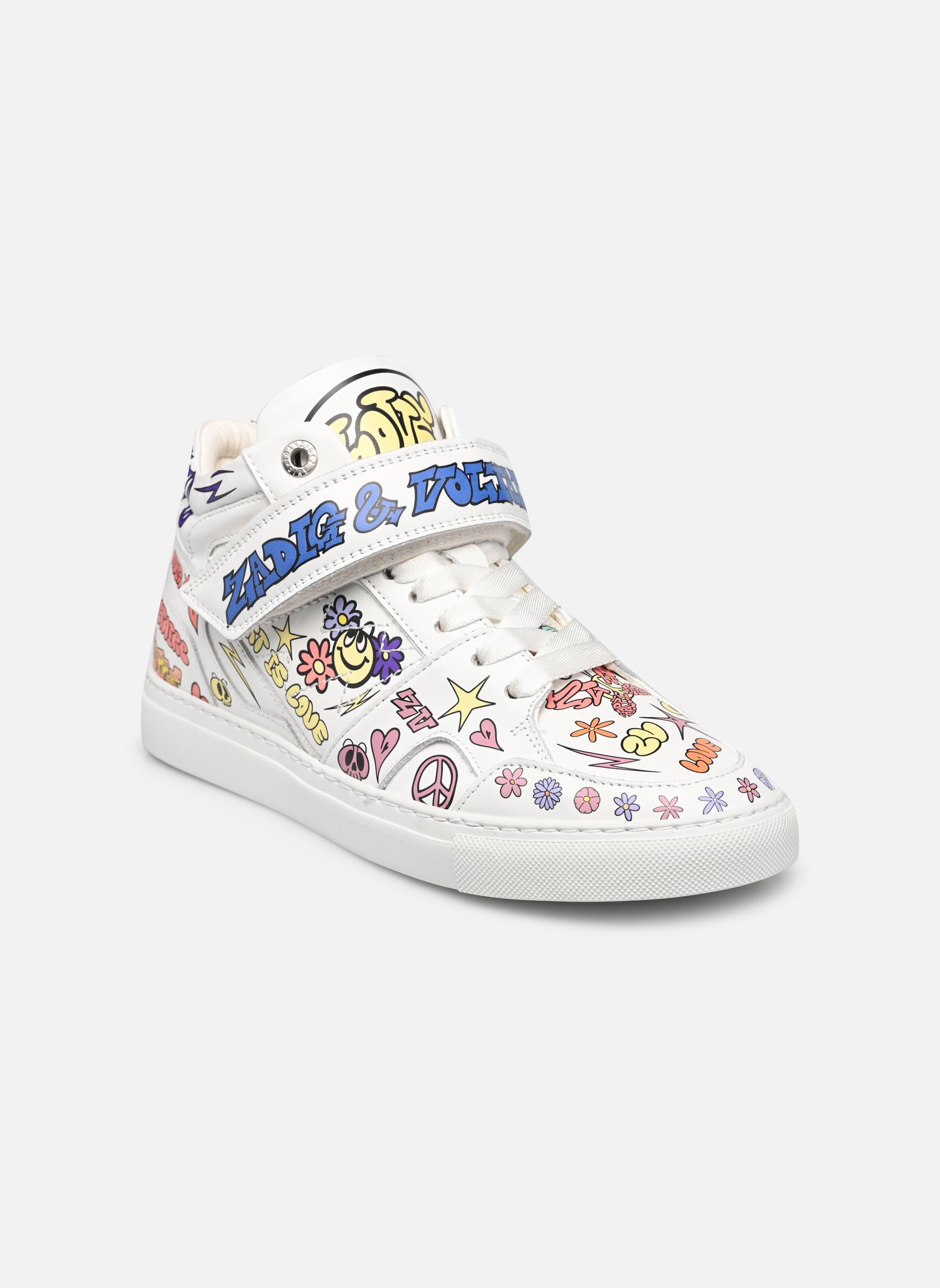 Knöchelhohe Sneaker Mid Flash Core Choi damen weiß Zadig & Voltaire Knöchelhohe Sneaker Mid Flash Core Choi damen weiß Blanc
