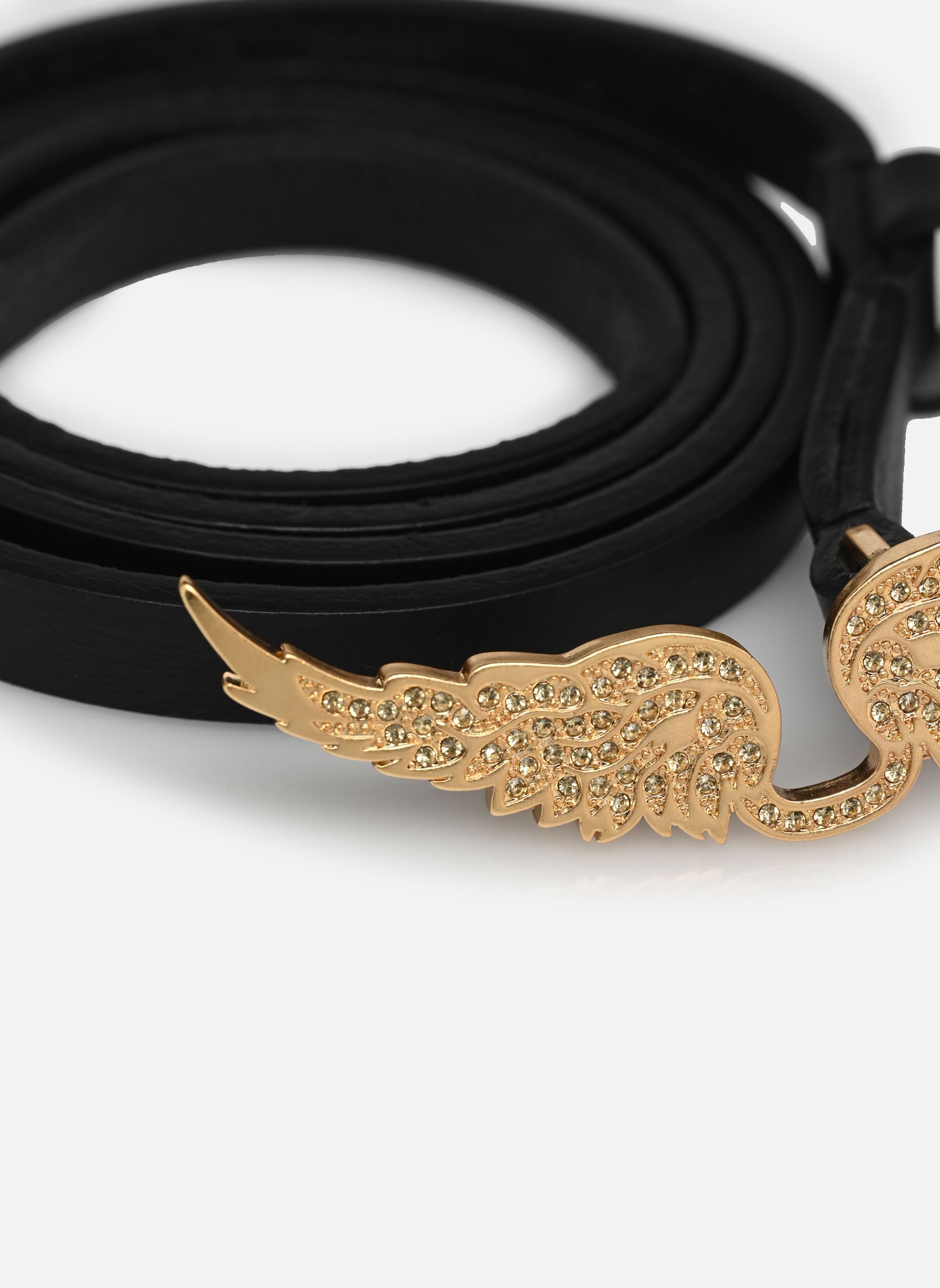 Ceintures Rock Belt Natural Leather femme noir Zadig & Voltaire Ceintures Rock Belt Natural Leather femme noir Noir Gold