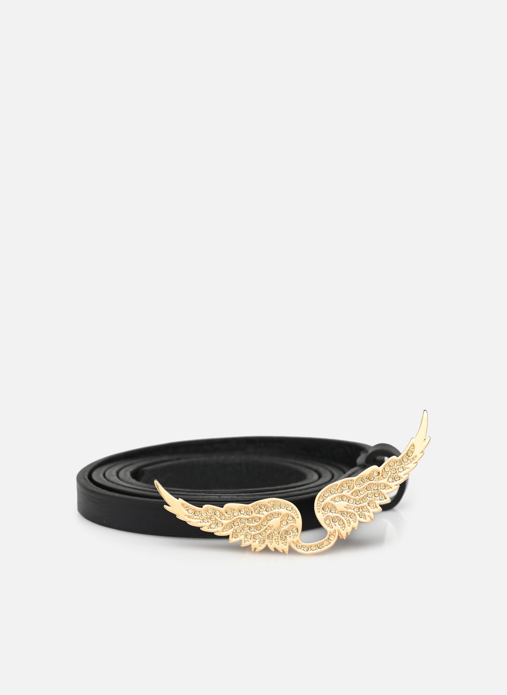 Ceintures Rock Belt Natural Leather femme noir Zadig & Voltaire Ceintures Rock Belt Natural Leather femme noir Noir Gold