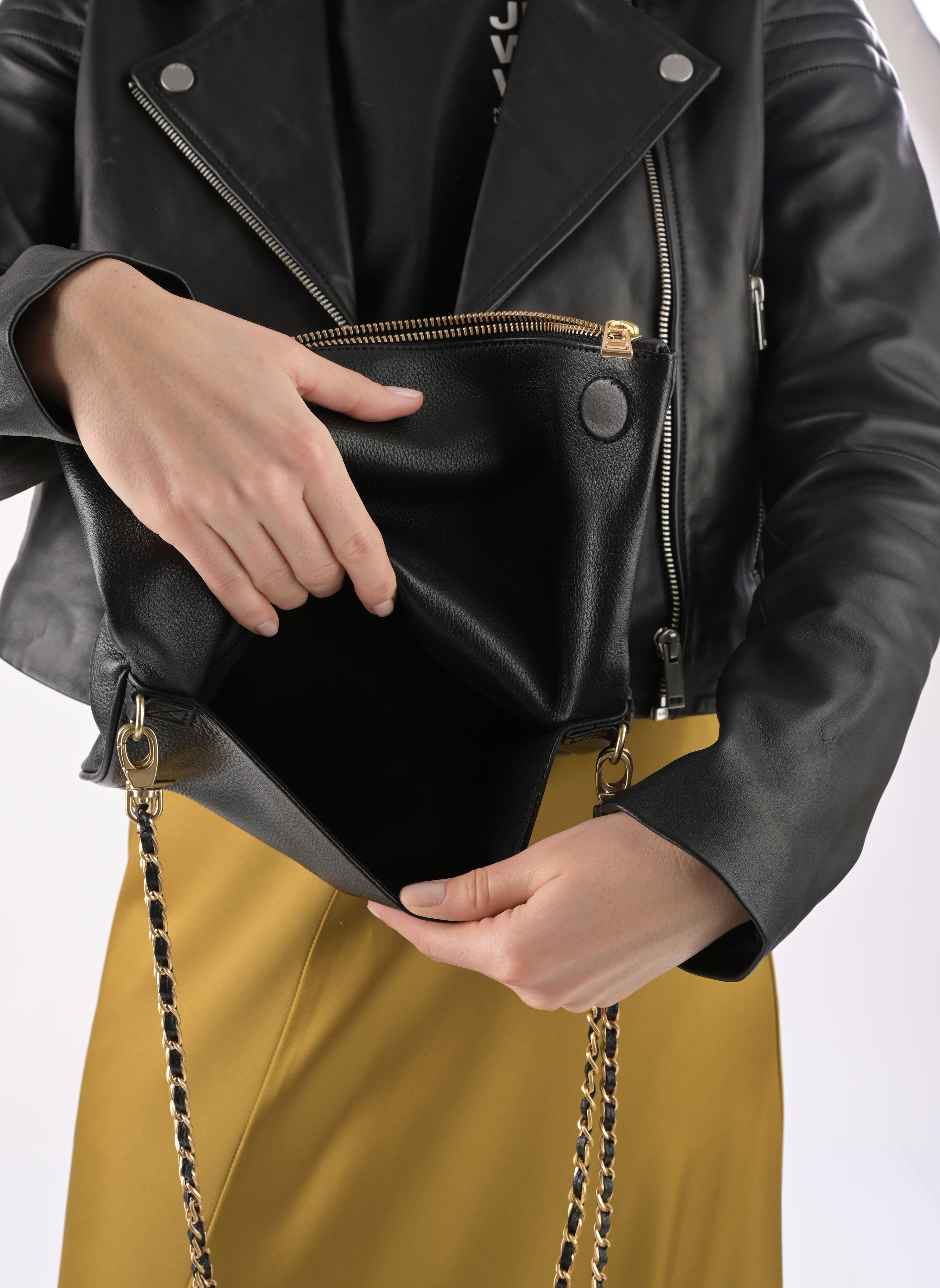 Borse a tracolla Rock Grained Leather donna nero Zadig & Voltaire Borse a tracolla Rock Grained Leather donna nero NOIR GOLD