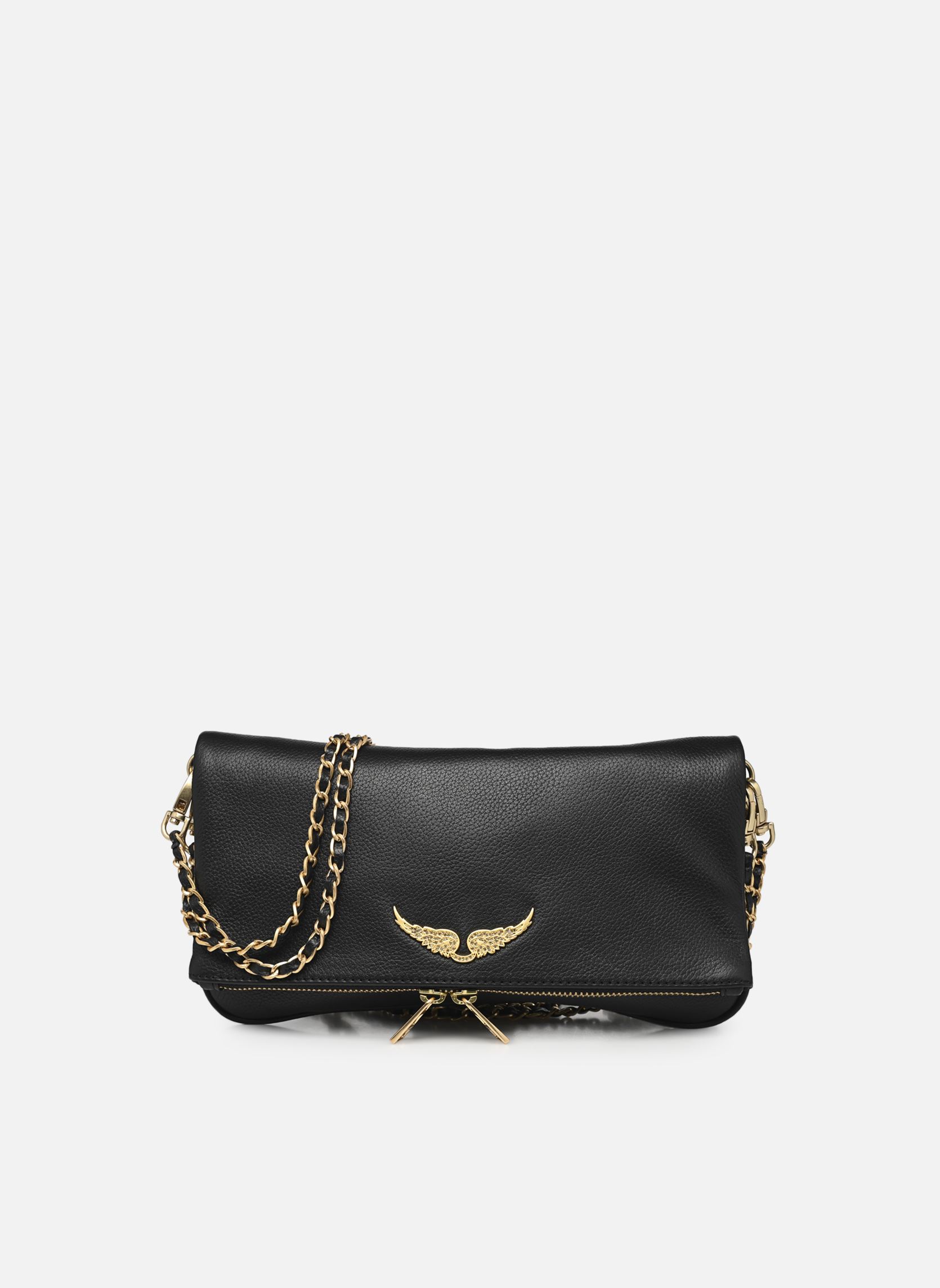 Borse a tracolla Rock Grained Leather donna nero Zadig & Voltaire Borse a tracolla Rock Grained Leather donna nero NOIR GOLD