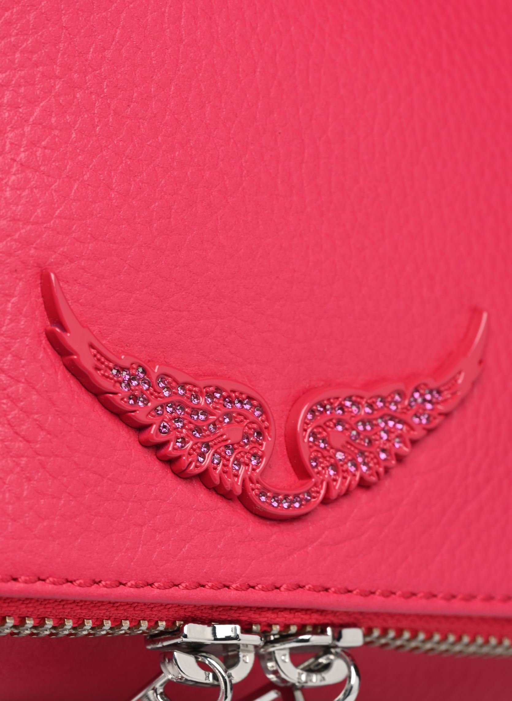 Sacs bandoulière Rock Grained Leather femme rose Zadig & Voltaire Sacs bandoulière Rock Grained Leather femme rose PODIUM