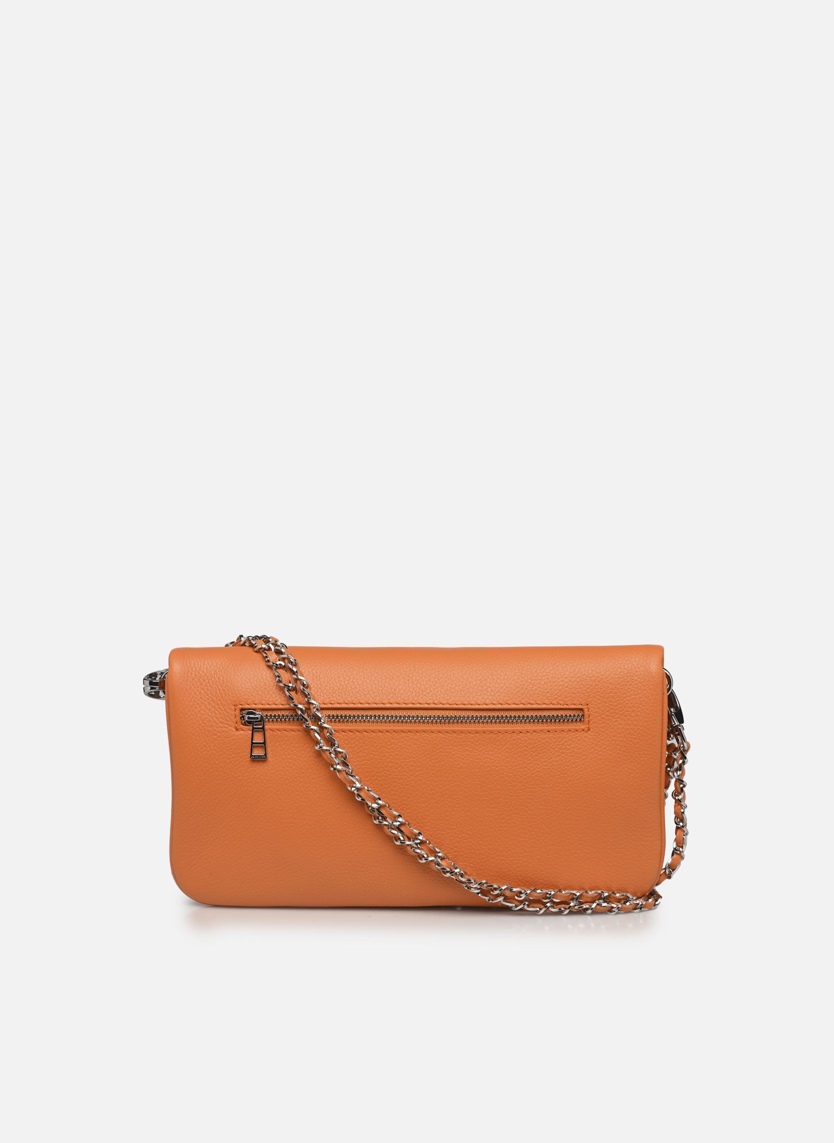 Bandolera Rock Grained Leather mujer naranja Zadig & Voltaire Bandolera Rock Grained Leather mujer naranja VIBE