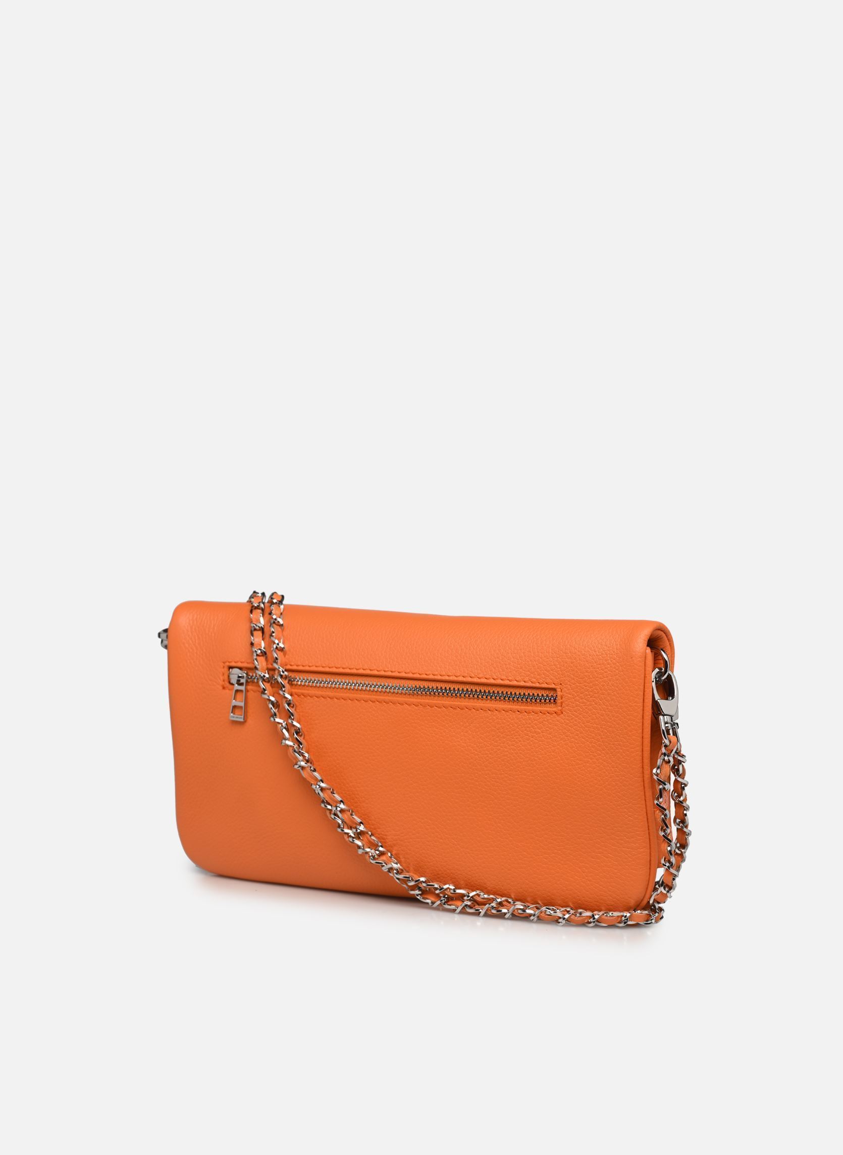 Bandolera Rock Grained Leather mujer naranja Zadig & Voltaire Bandolera Rock Grained Leather mujer naranja VIBE