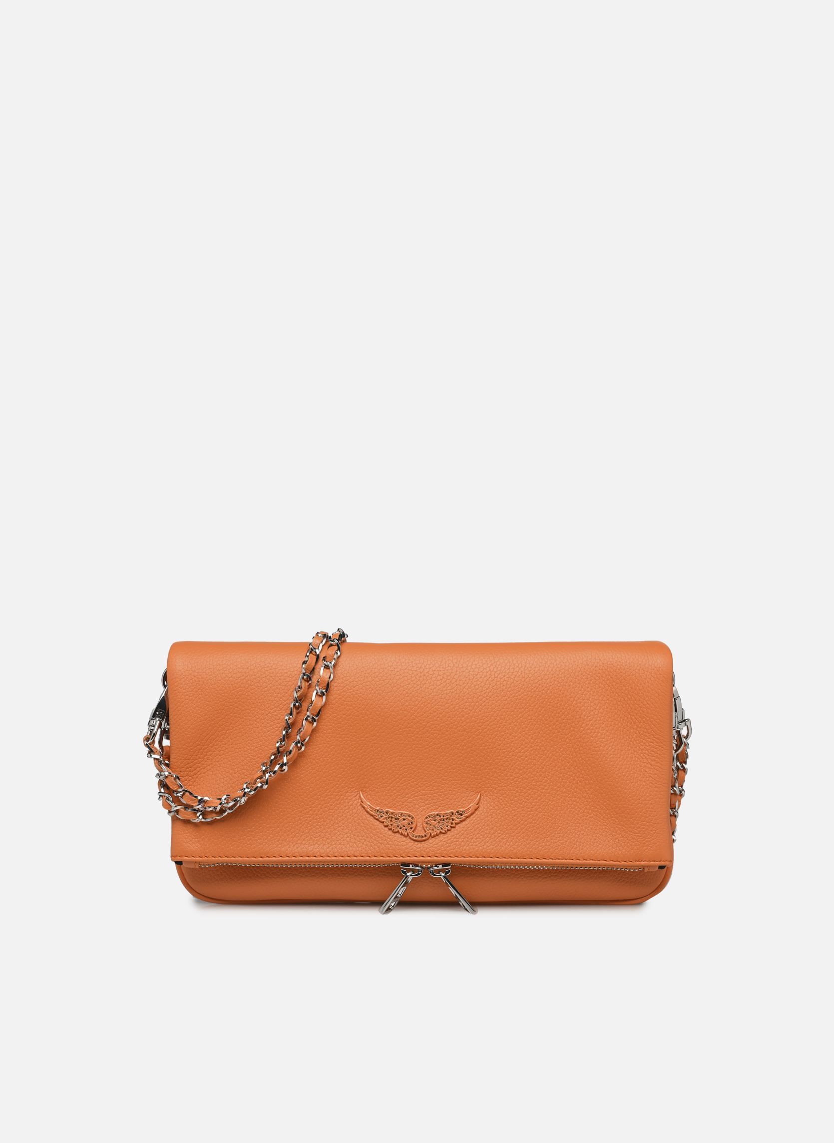 Bandolera Rock Grained Leather mujer naranja Zadig & Voltaire Bandolera Rock Grained Leather mujer naranja VIBE