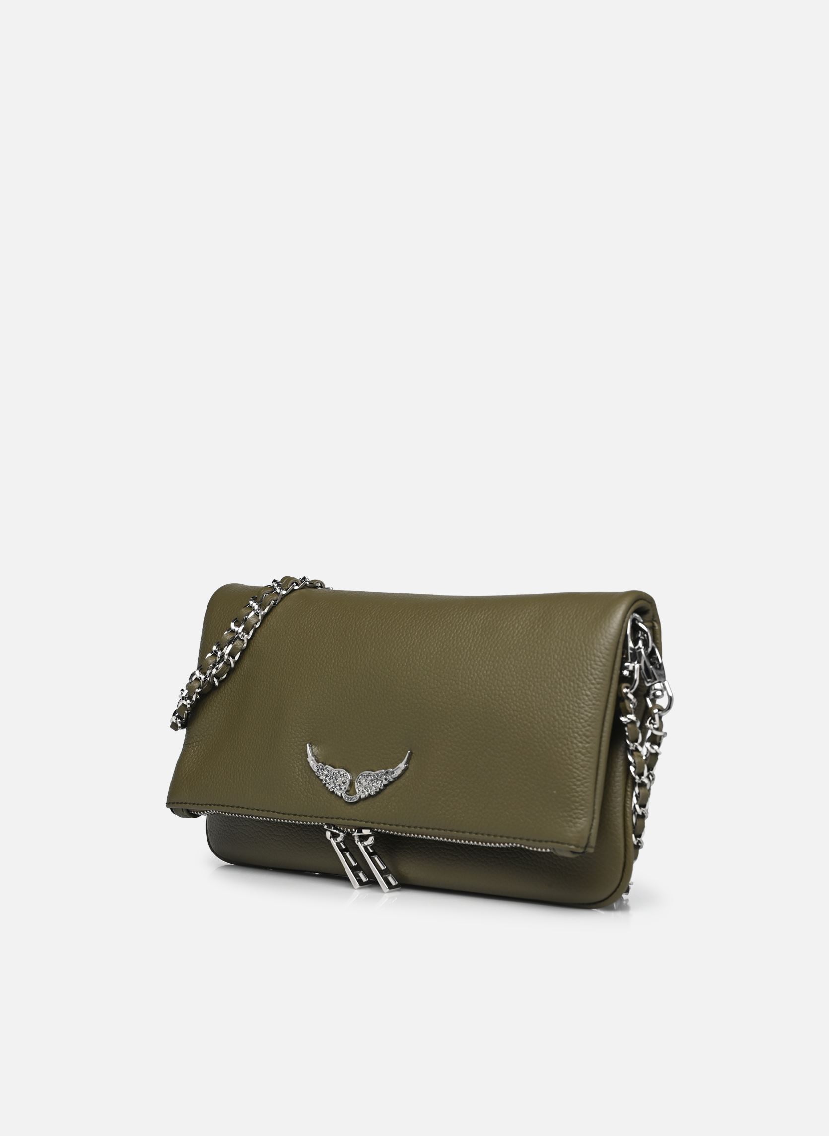 Sacs bandoulière Rock Grained Leather femme vert Zadig & Voltaire Sacs bandoulière Rock Grained Leather femme vert RECORD