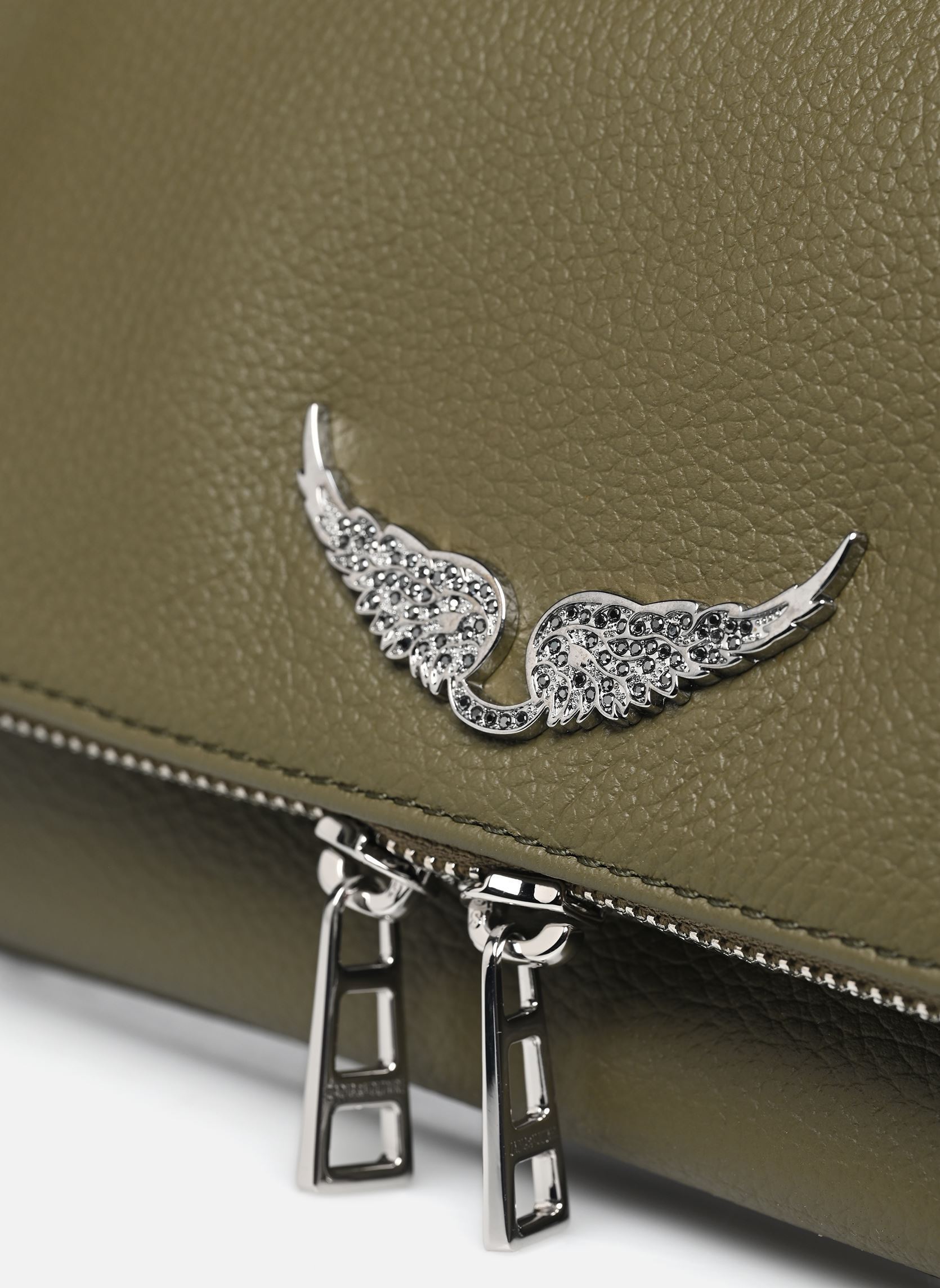 Sacs bandoulière Rock Grained Leather femme vert Zadig & Voltaire Sacs bandoulière Rock Grained Leather femme vert RECORD