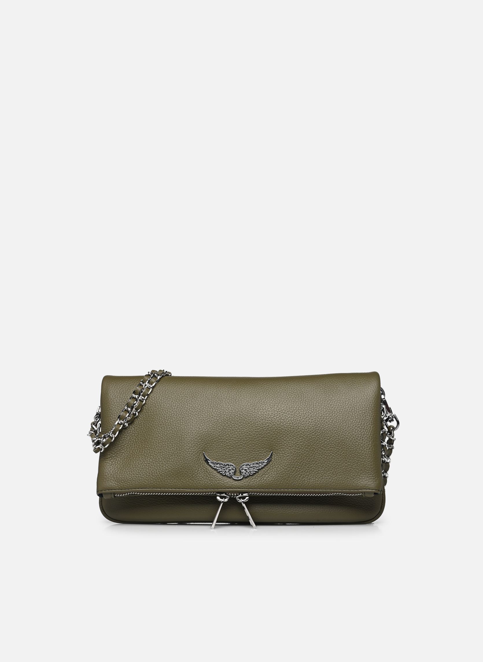 Sacs bandoulière Rock Grained Leather femme vert Zadig & Voltaire Sacs bandoulière Rock Grained Leather femme vert RECORD