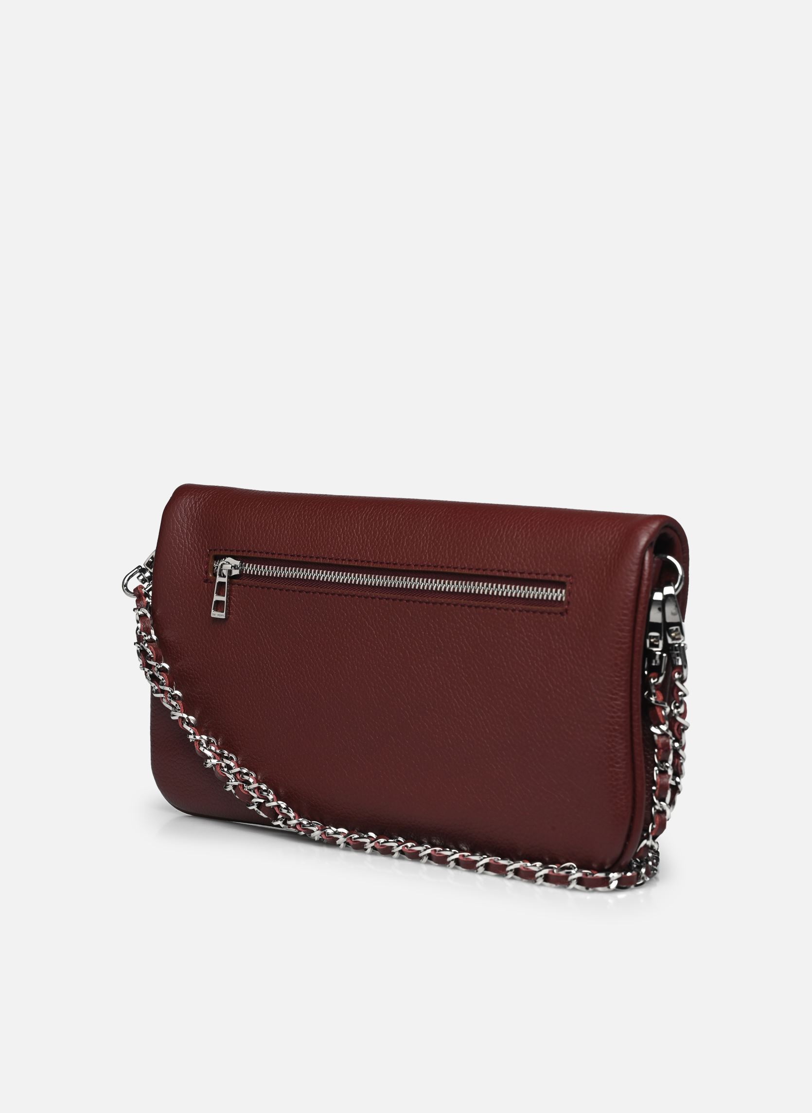 Sacs bandoulière Rock Grained Leather femme bordeaux Zadig & Voltaire Sacs bandoulière Rock Grained Leather femme bordeaux FIERCE