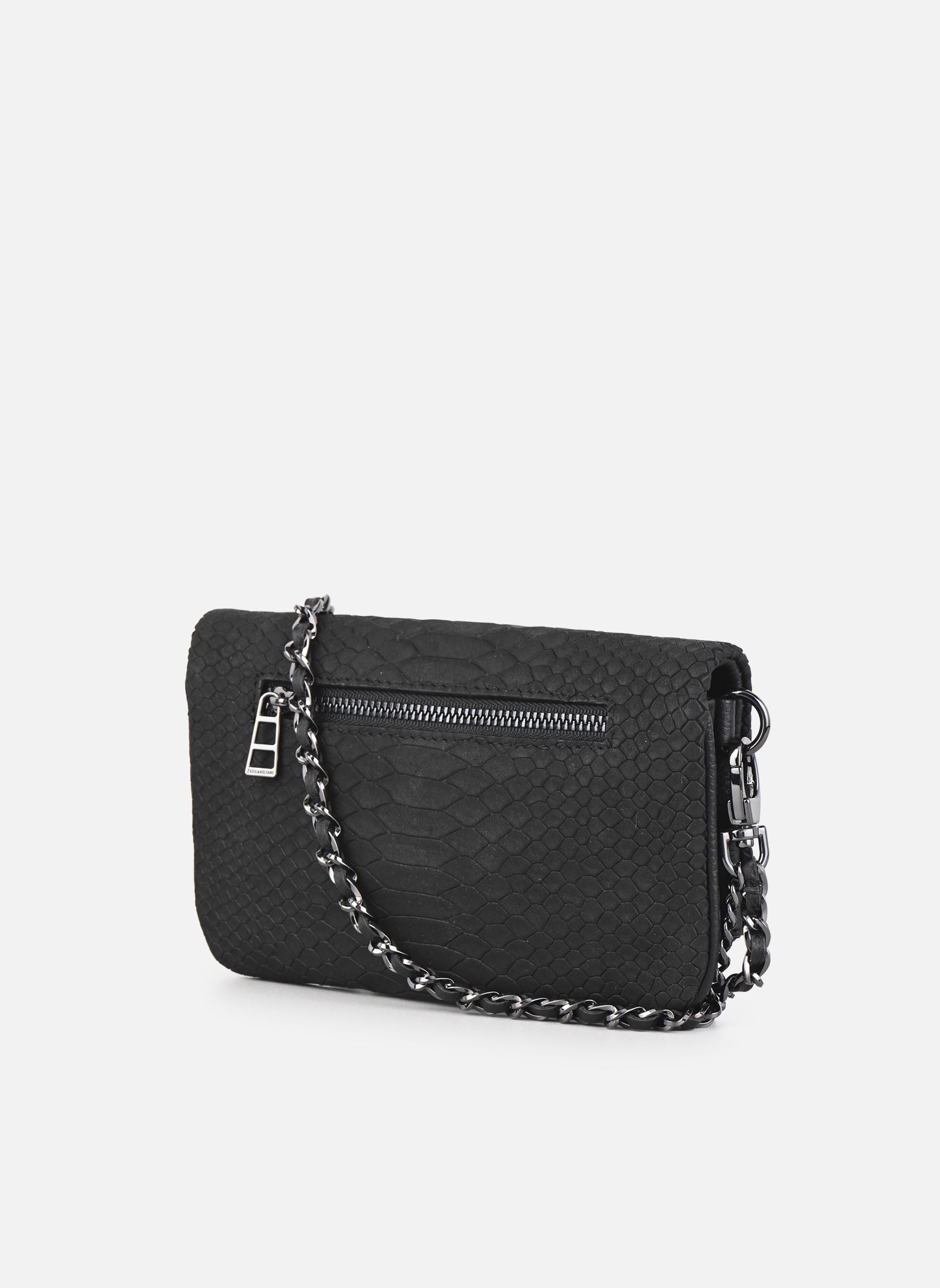 Schoudertassen Rock Nano Soft Savage dames zwart Zadig & Voltaire Schoudertassen Rock Nano Soft Savage dames zwart NOIR