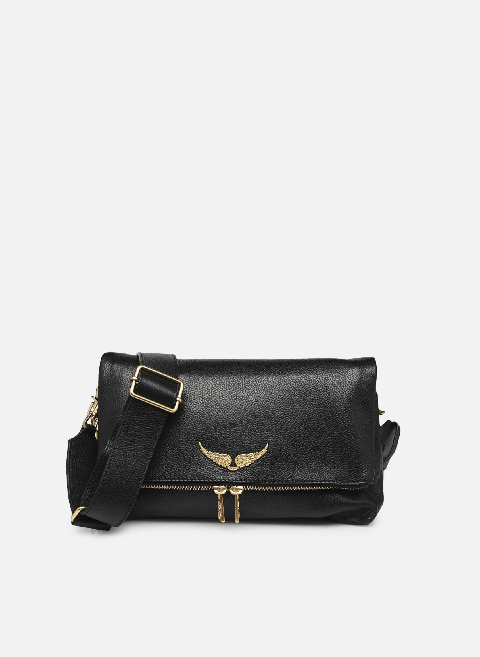 Schoudertassen Rocky Grained Leather dames zwart Zadig & Voltaire Schoudertassen Rocky Grained Leather dames zwart NOIR GOLD