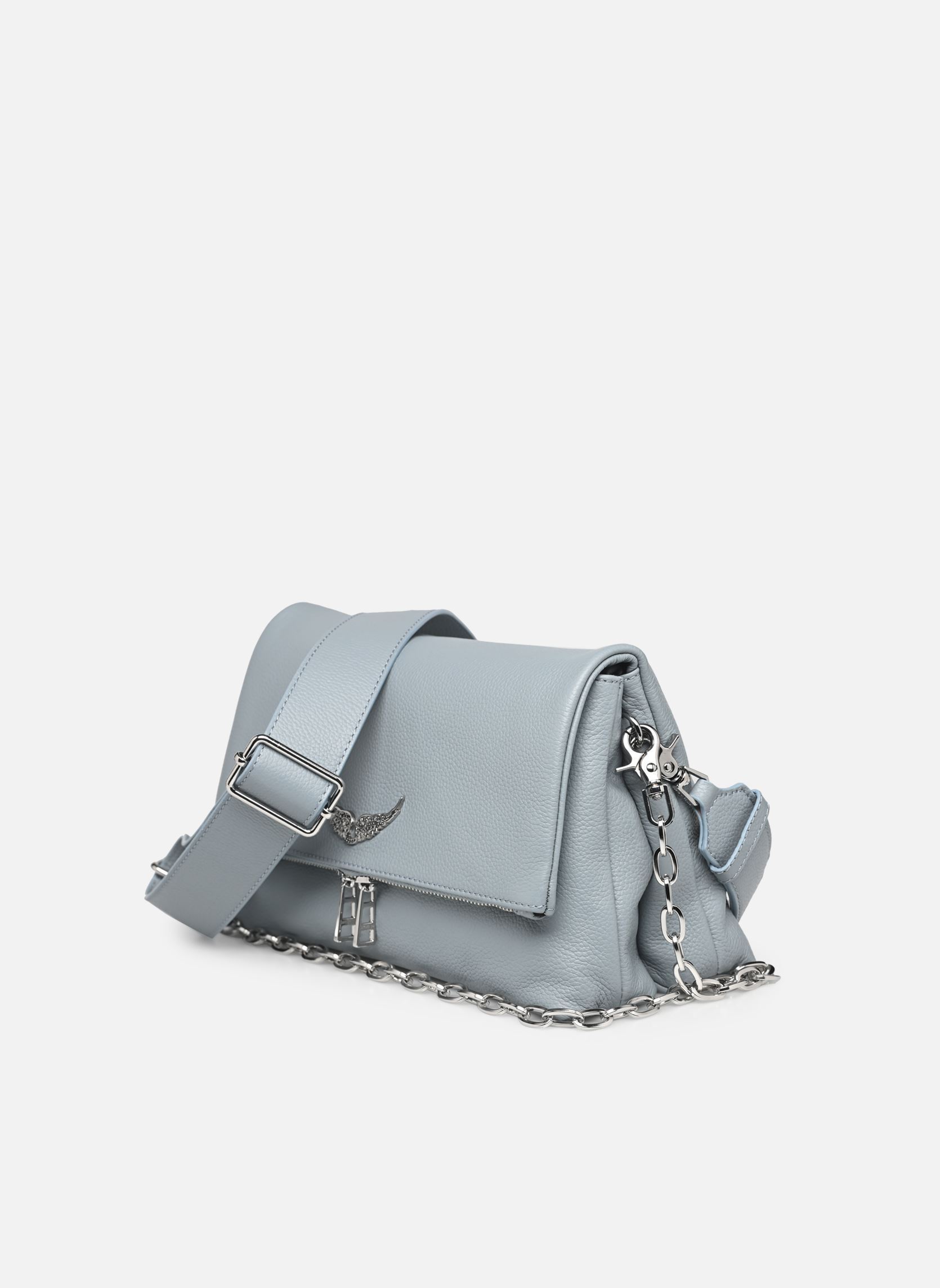 Sacs bandoulière Rocky Grained Leather femme bleu Zadig & Voltaire Sacs bandoulière Rocky Grained Leather femme bleu BREEZE