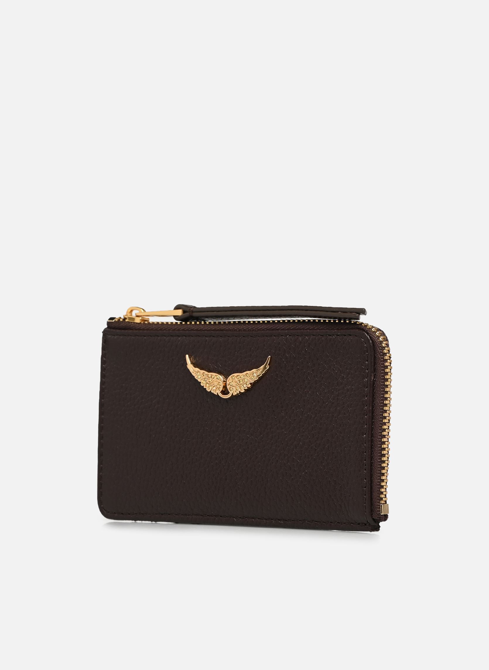 Kartenetui Zv Card Grained Leather damen braun Zadig & Voltaire Kartenetui Zv Card Grained Leather damen braun BROWNIE