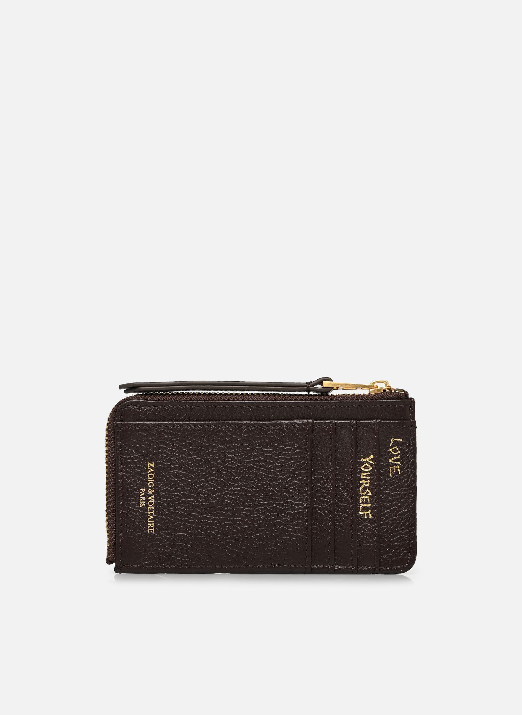 Kartenetui Zv Card Grained Leather damen braun Zadig & Voltaire Kartenetui Zv Card Grained Leather damen braun BROWNIE