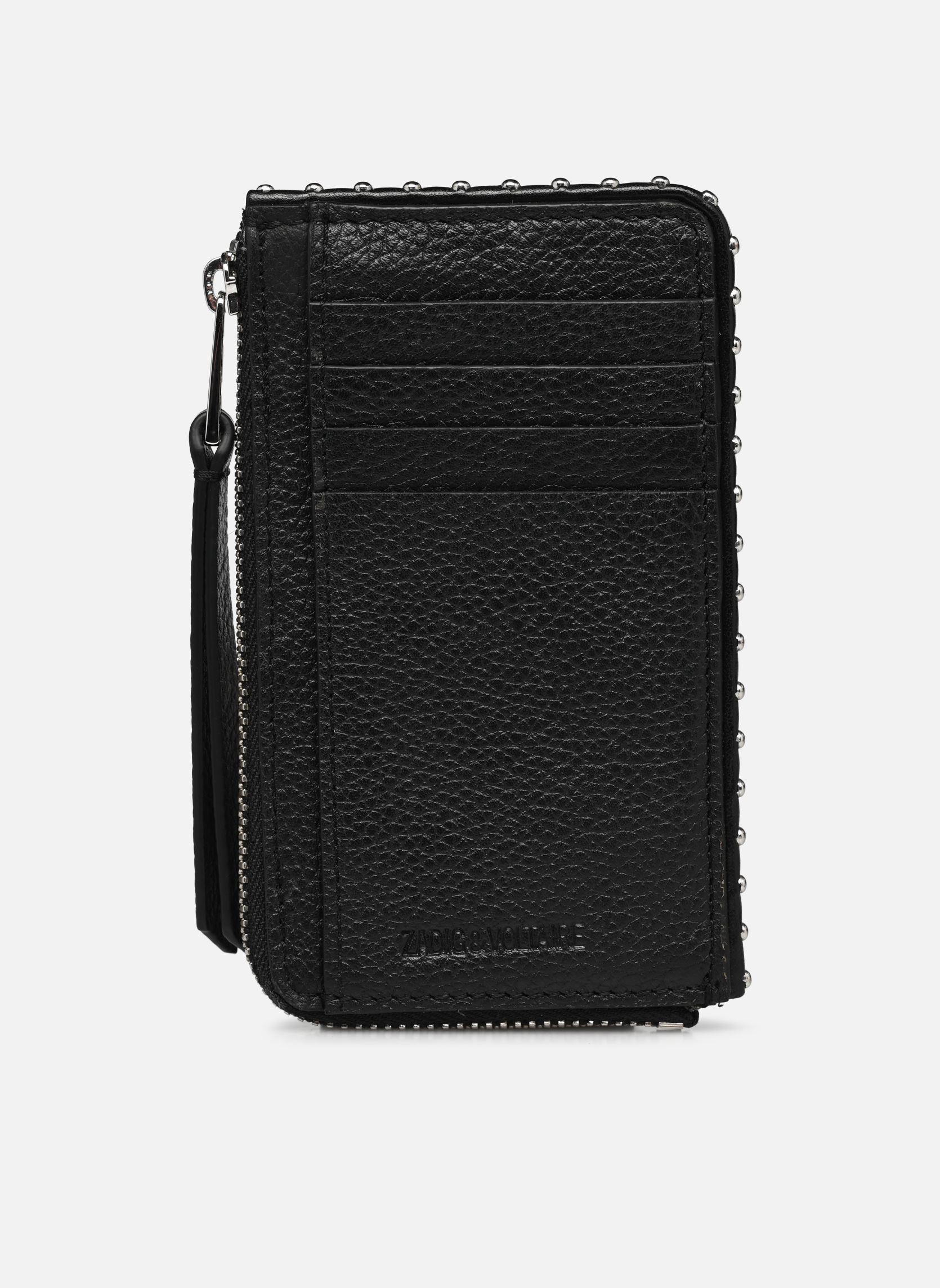Porte-cartes Zadig & Voltaire Noir Cuir - Occasion Vintage Style Rock