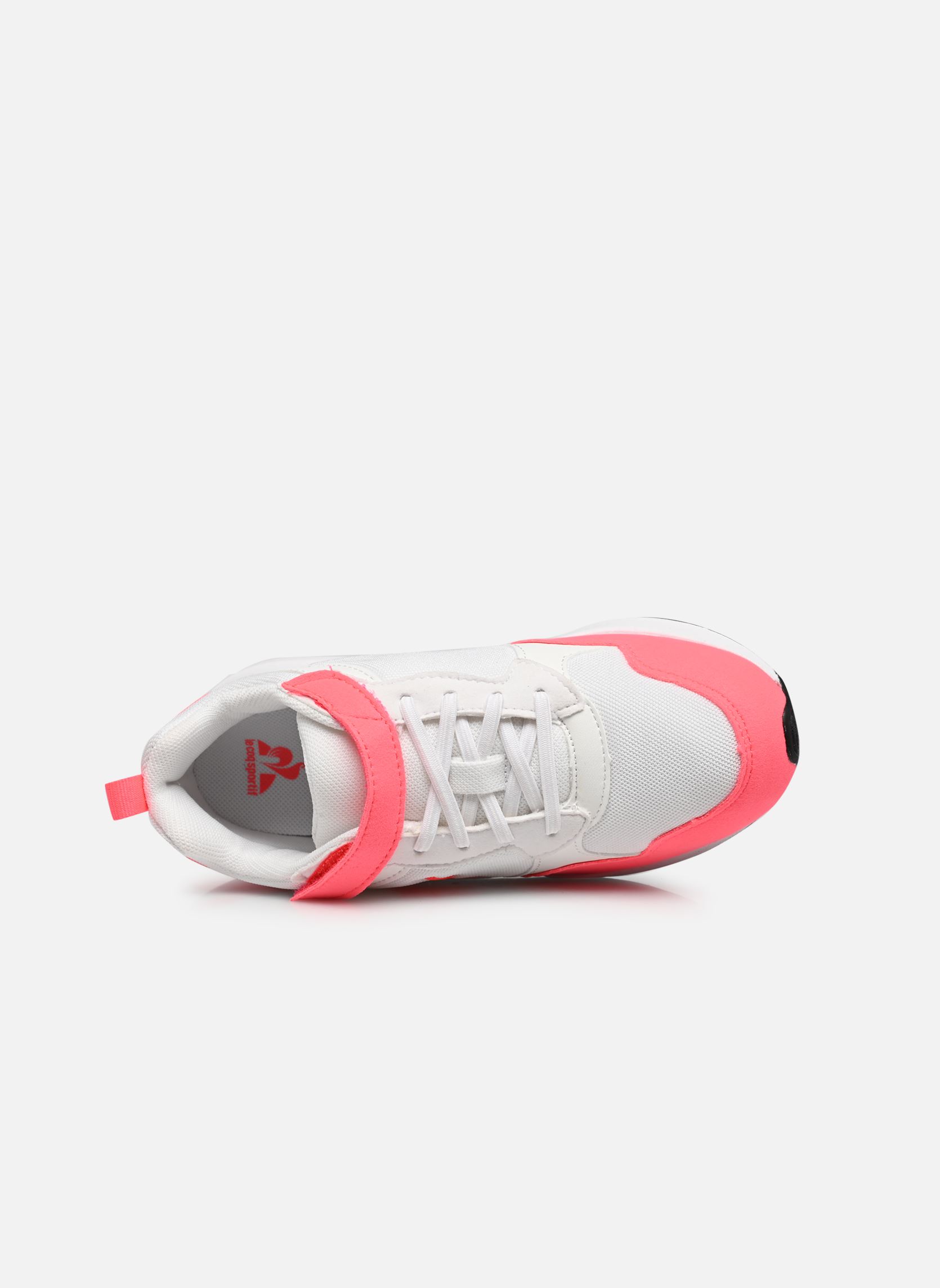 Baskets basses LCS R500 PS GIRL FLUO fille blanc Le Coq Sportif Baskets basses LCS R500 PS GIRL FLUO fille blanc optical white/diva pink