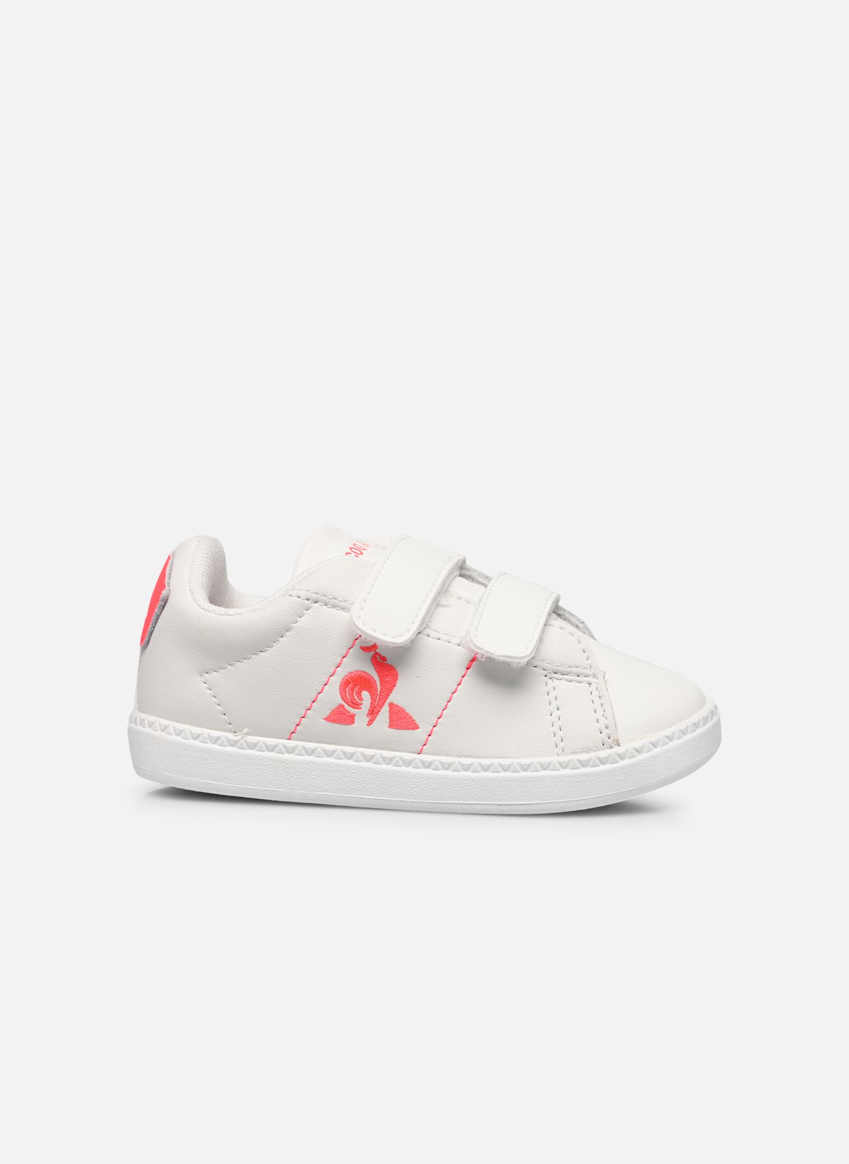 Baskets basses COURTCLASSIC INF GIRL FLUO fille blanc Le Coq Sportif Baskets basses COURTCLASSIC INF GIRL FLUO fille blanc Optical White