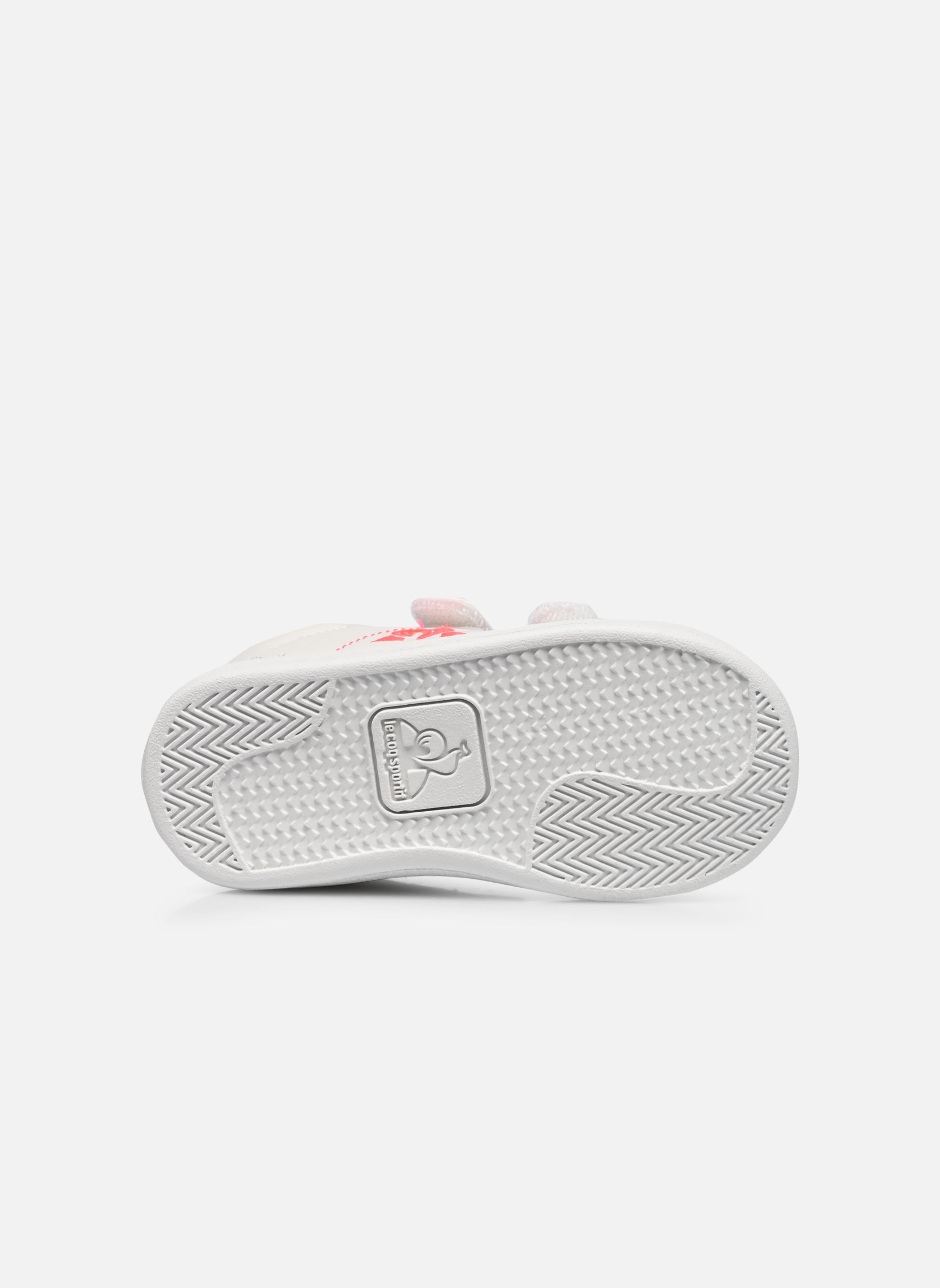 Baskets basses COURTCLASSIC INF GIRL FLUO fille blanc Le Coq Sportif Baskets basses COURTCLASSIC INF GIRL FLUO fille blanc Optical White