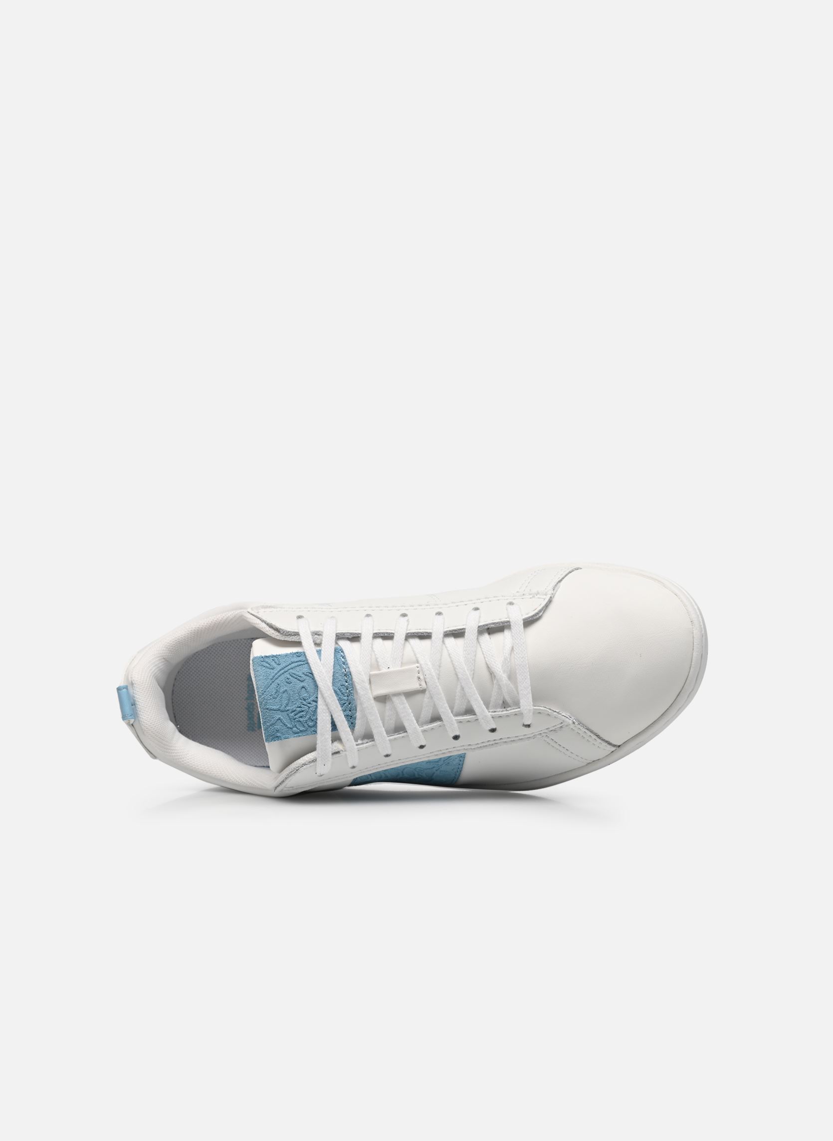 Baskets basses COURTCLASSIC W PLANTS femme blanc Le Coq Sportif Baskets basses COURTCLASSIC W PLANTS femme blanc optical white/sky blue
