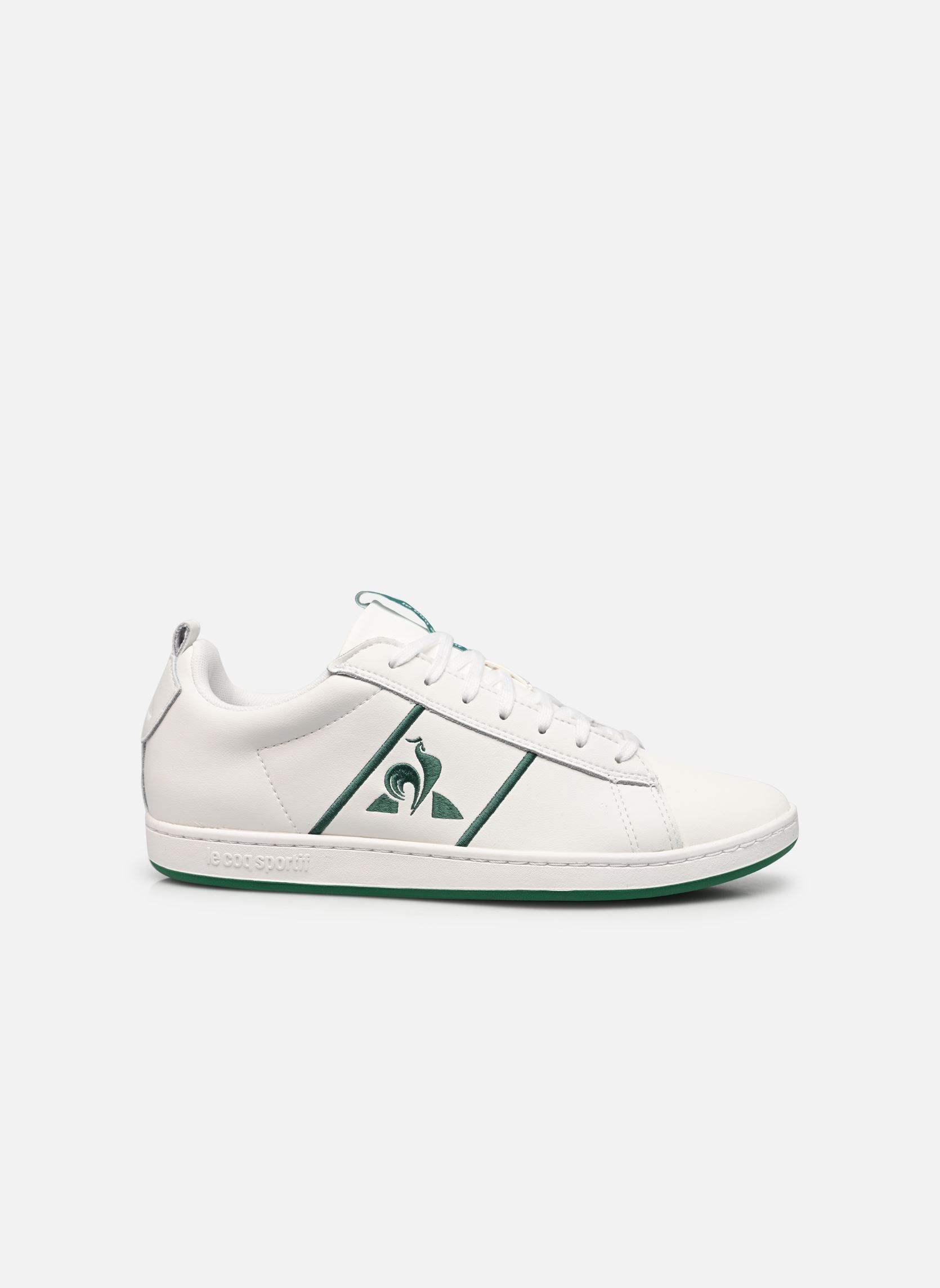 Baskets basses COURTCLASSIC SPORT homme blanc Le Coq Sportif Baskets basses COURTCLASSIC SPORT homme blanc Optical White/Vert Clair