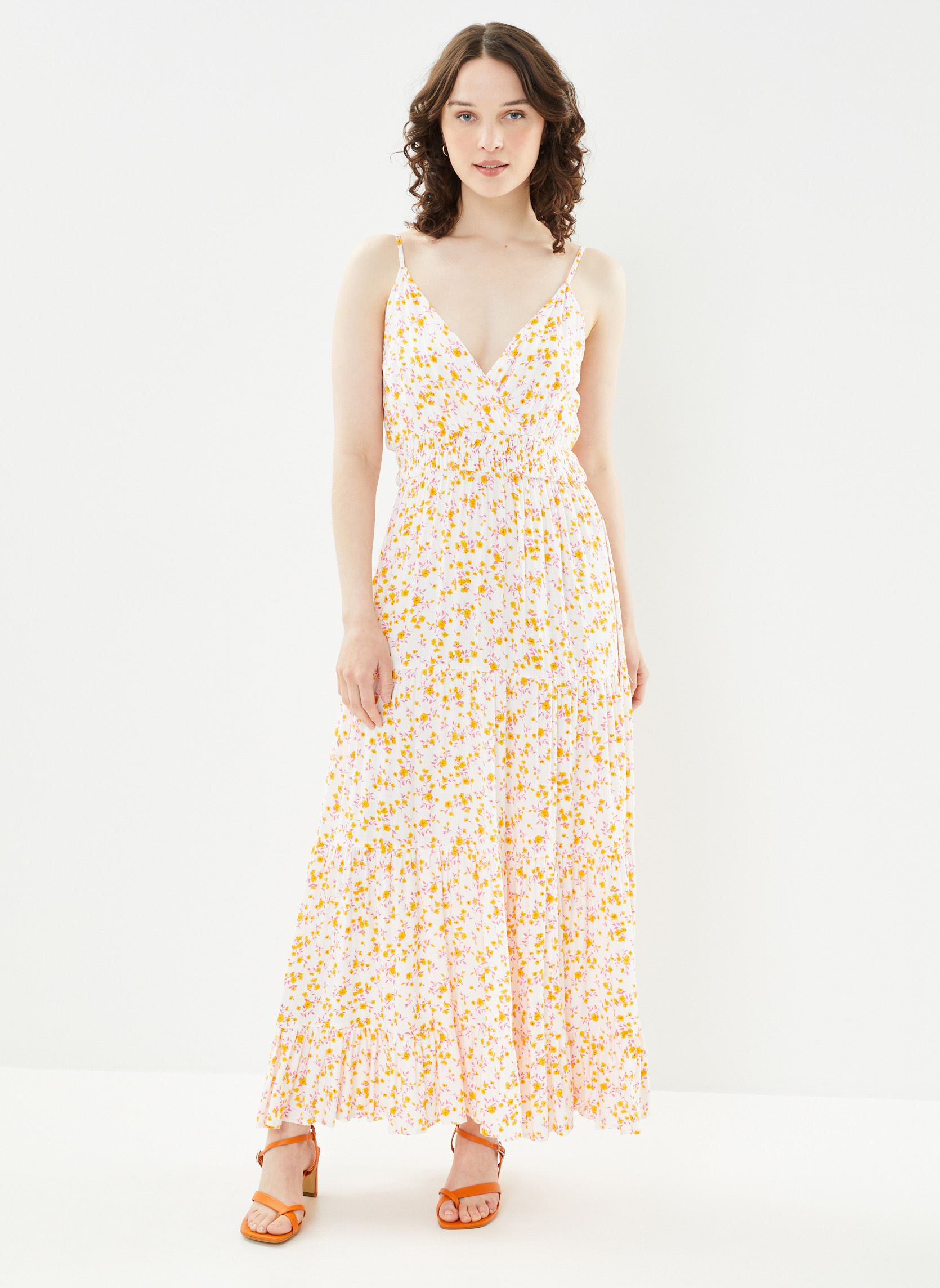 Lange jurken Yasmicca Sl Ankle Dress S. dames wit Y.A.S Lange jurken Yasmicca Sl Ankle Dress S. dames wit STAR WHITE