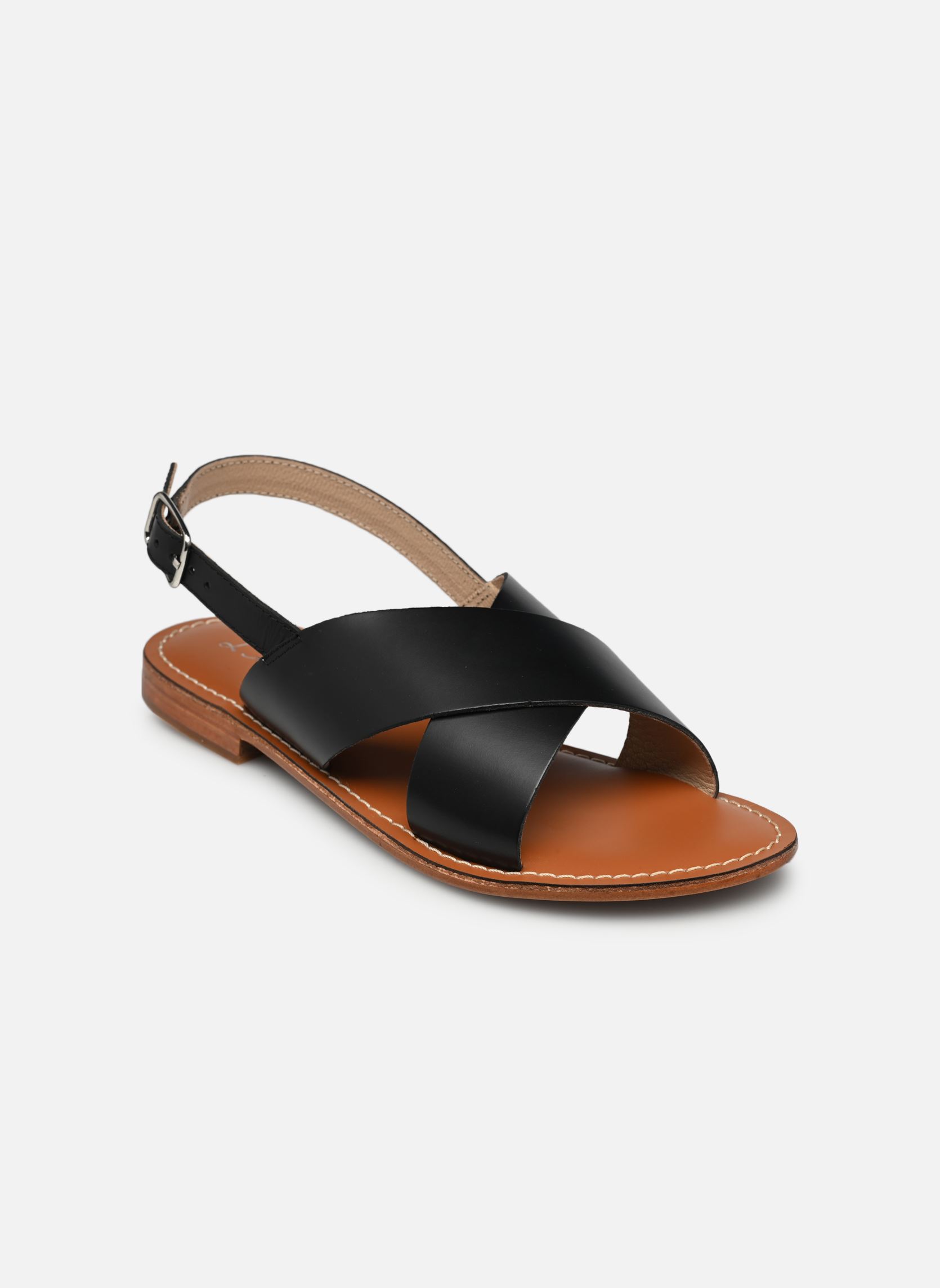 Sandalen Fanny dames zwart L'Atelier Tropézien Sandalen Fanny dames zwart BLACK