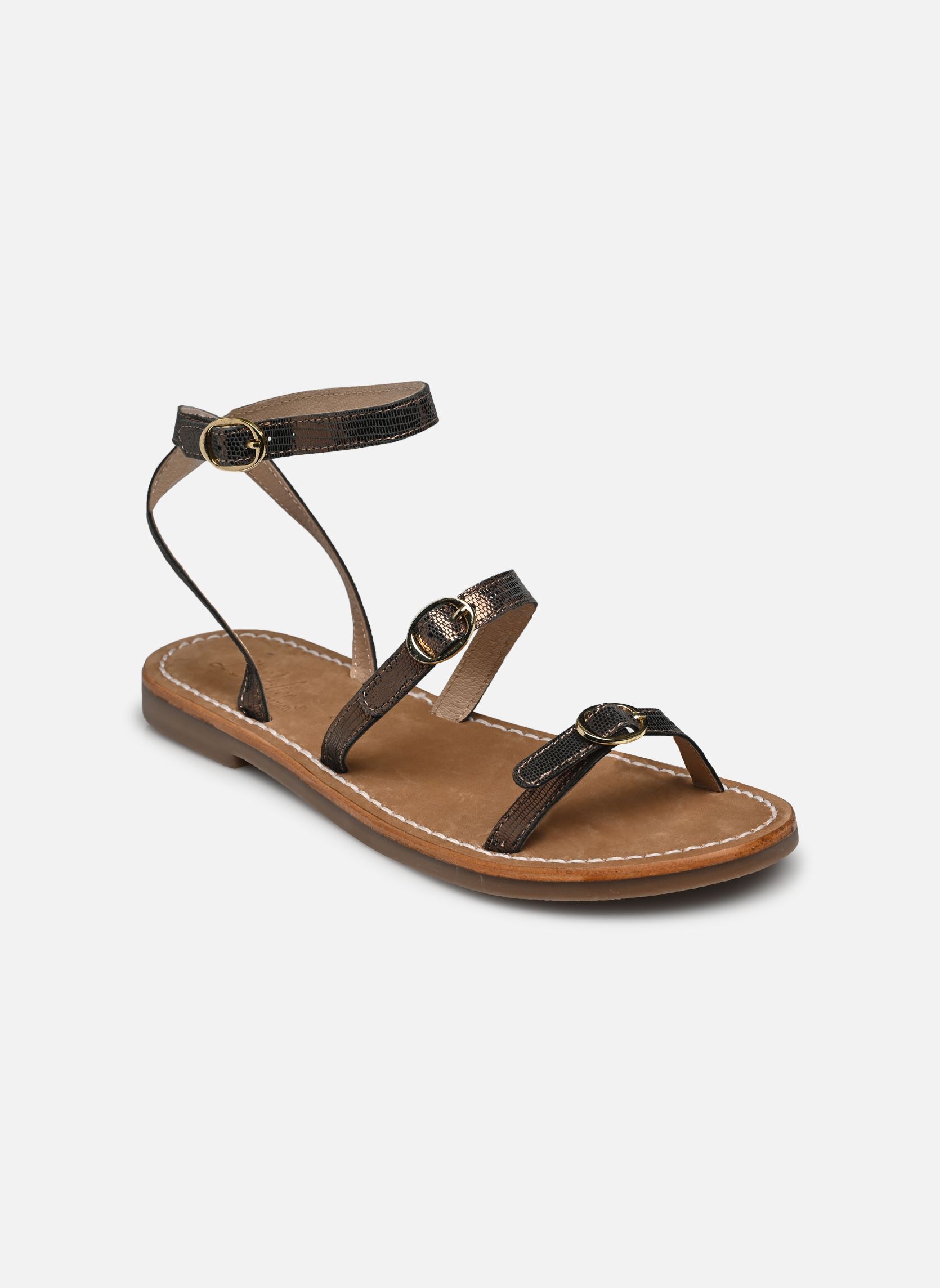 Sandales Sh 315 femme or et bronze L'Atelier Tropézien Sandales Sh 315 femme or et bronze BLACK