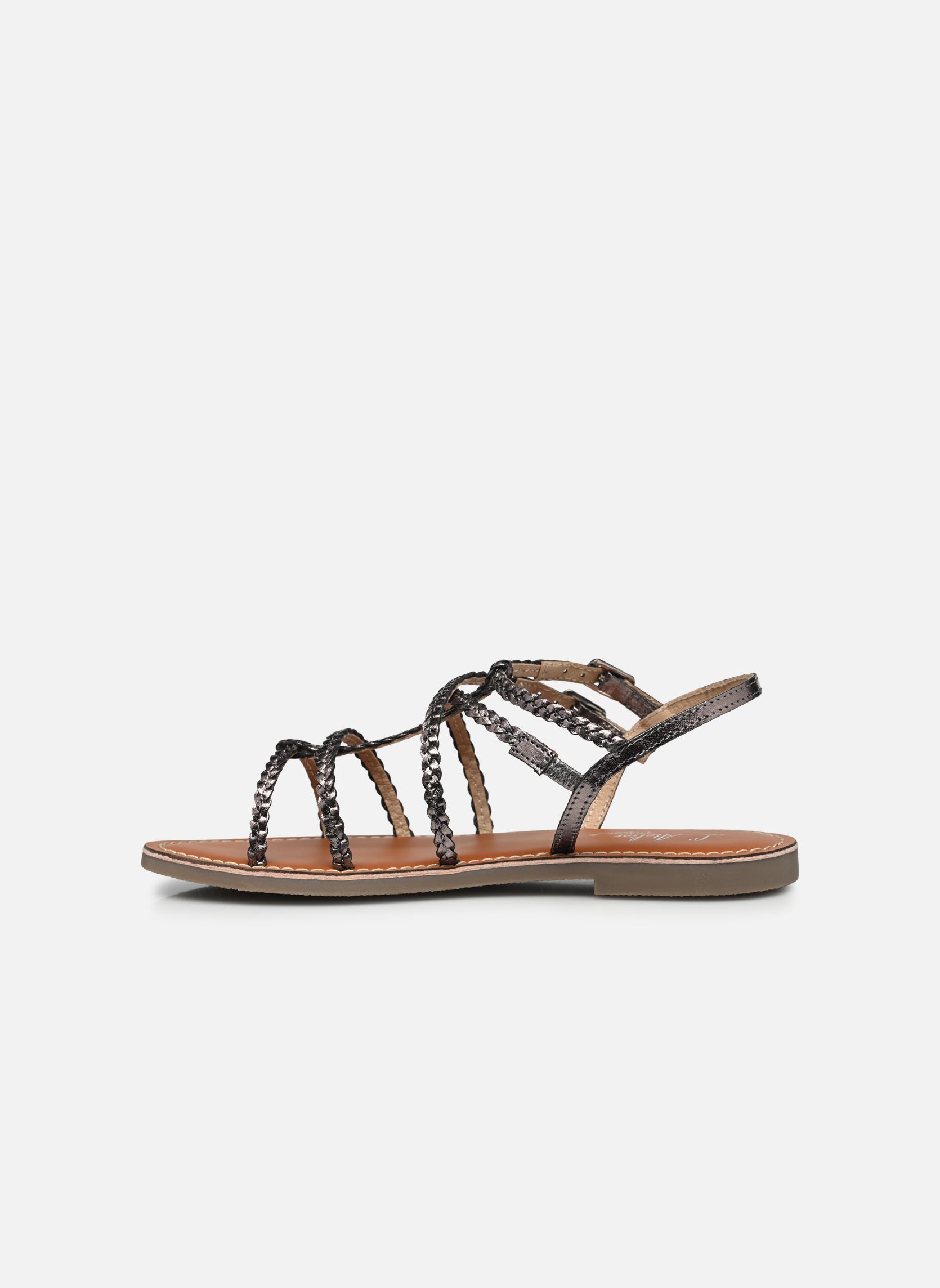 Sandalen Fleur damen silber L'Atelier Tropézien Sandalen Fleur damen silber PEWTER