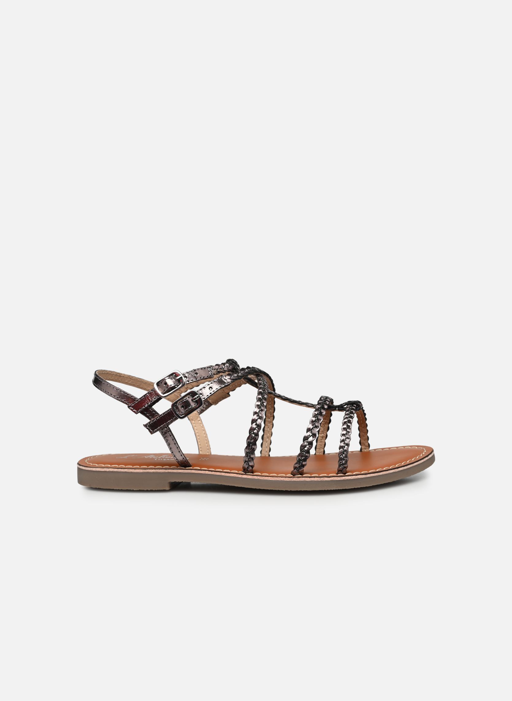 Sandalen Fleur damen silber L'Atelier Tropézien Sandalen Fleur damen silber PEWTER