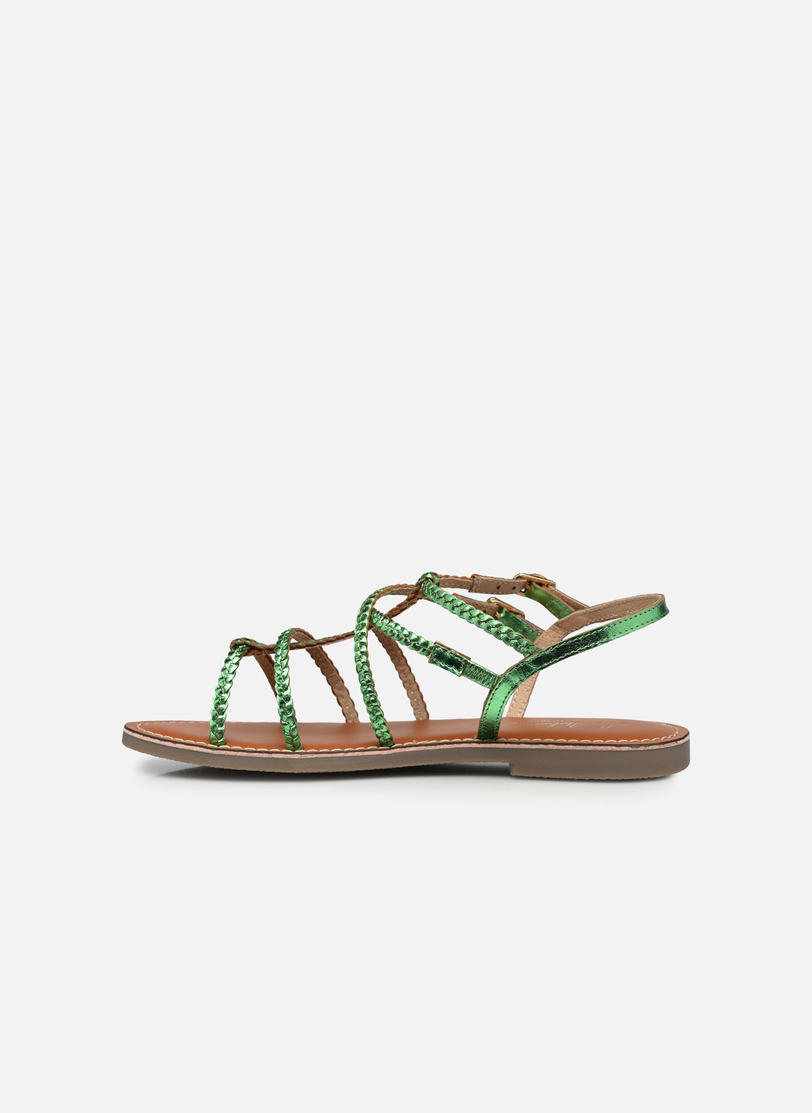Sandales Fleur femme vert L'Atelier Tropézien Sandales Fleur femme vert GREEN
