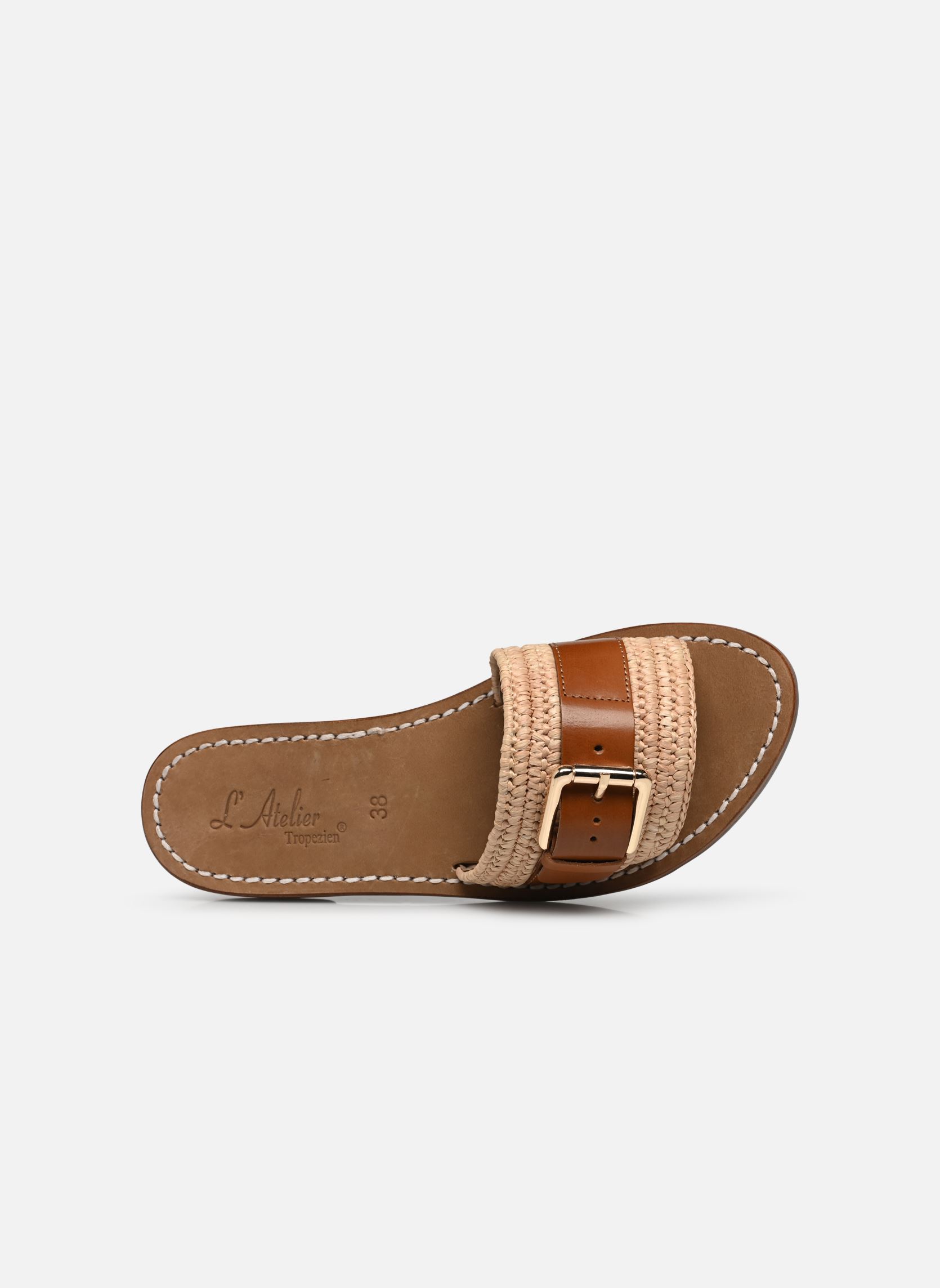 Pantoletten Sh 328 damen beige L'Atelier Tropézien Pantoletten Sh 328 damen beige RAFIA NATURAL