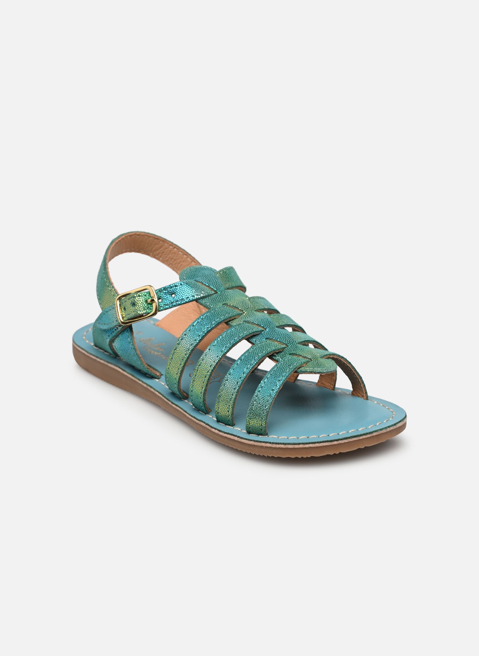 Sandalen Ch 314 mädchen blau L'Atelier Tropézien Sandalen Ch 314 mädchen blau AQUA