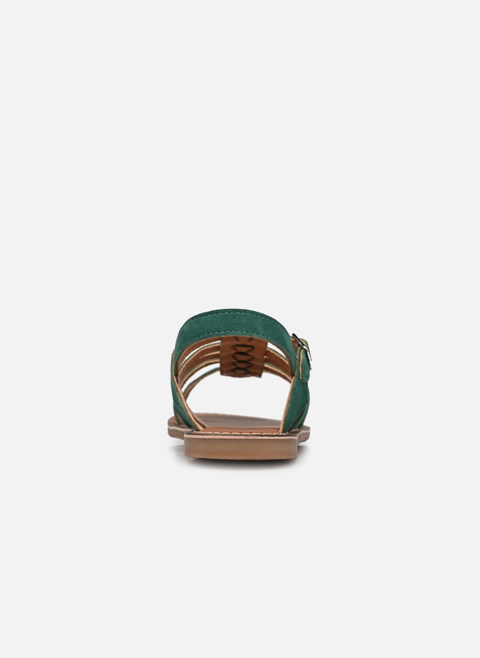 Sandales Ch 314 fille vert L'Atelier Tropézien Sandales Ch 314 fille vert GREEN SUEDE