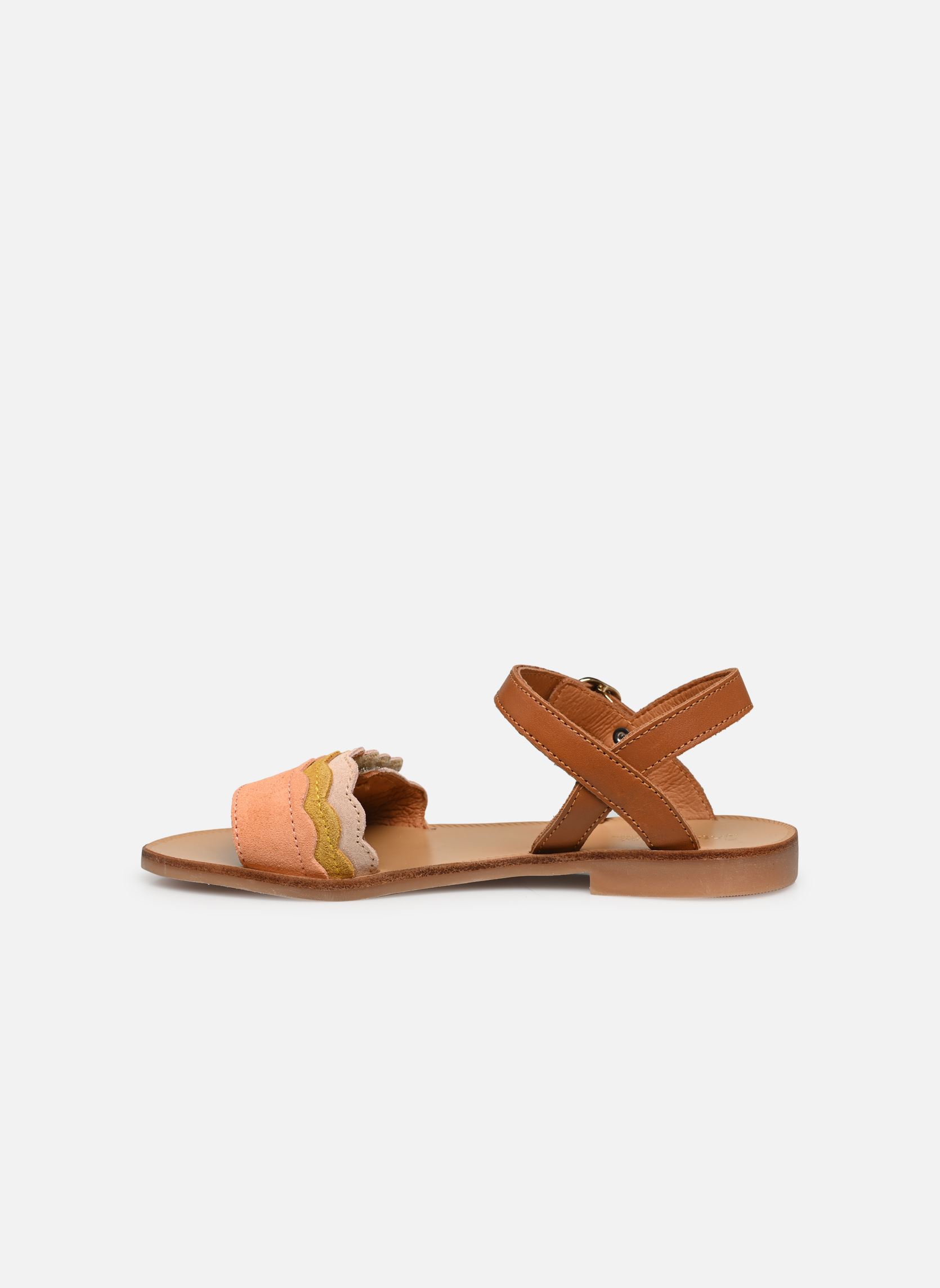 Sandales Yacht fille marron Babybotte Sandales Yacht fille marron COGNAC MULTI 1