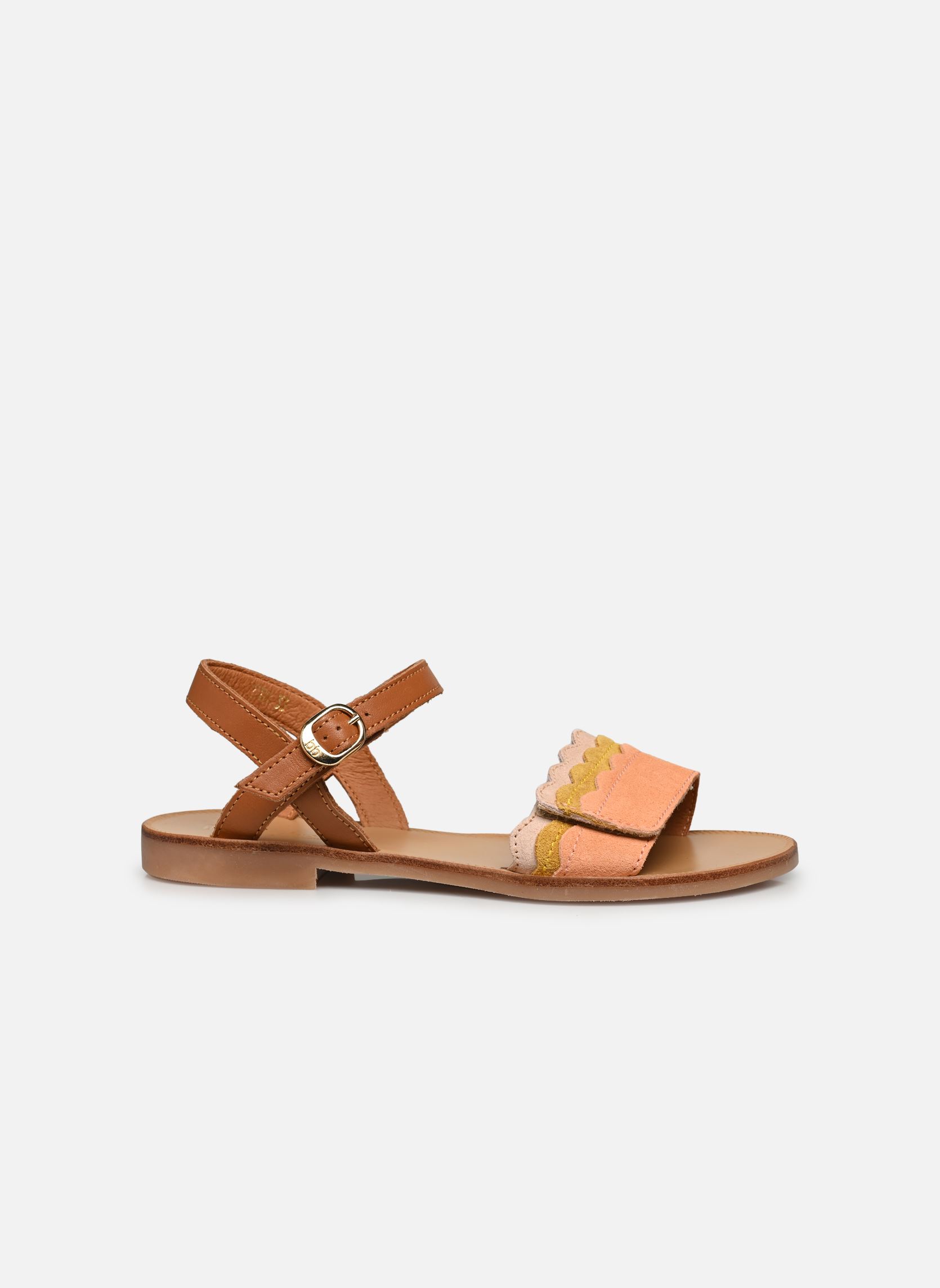 Sandales Yacht fille marron Babybotte Sandales Yacht fille marron COGNAC MULTI 1