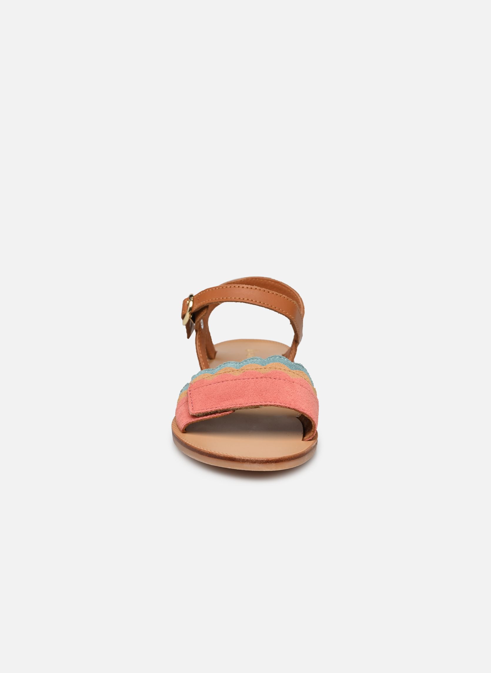Sandales Yacht fille marron Babybotte Sandales Yacht fille marron COGNAC MULTI 2