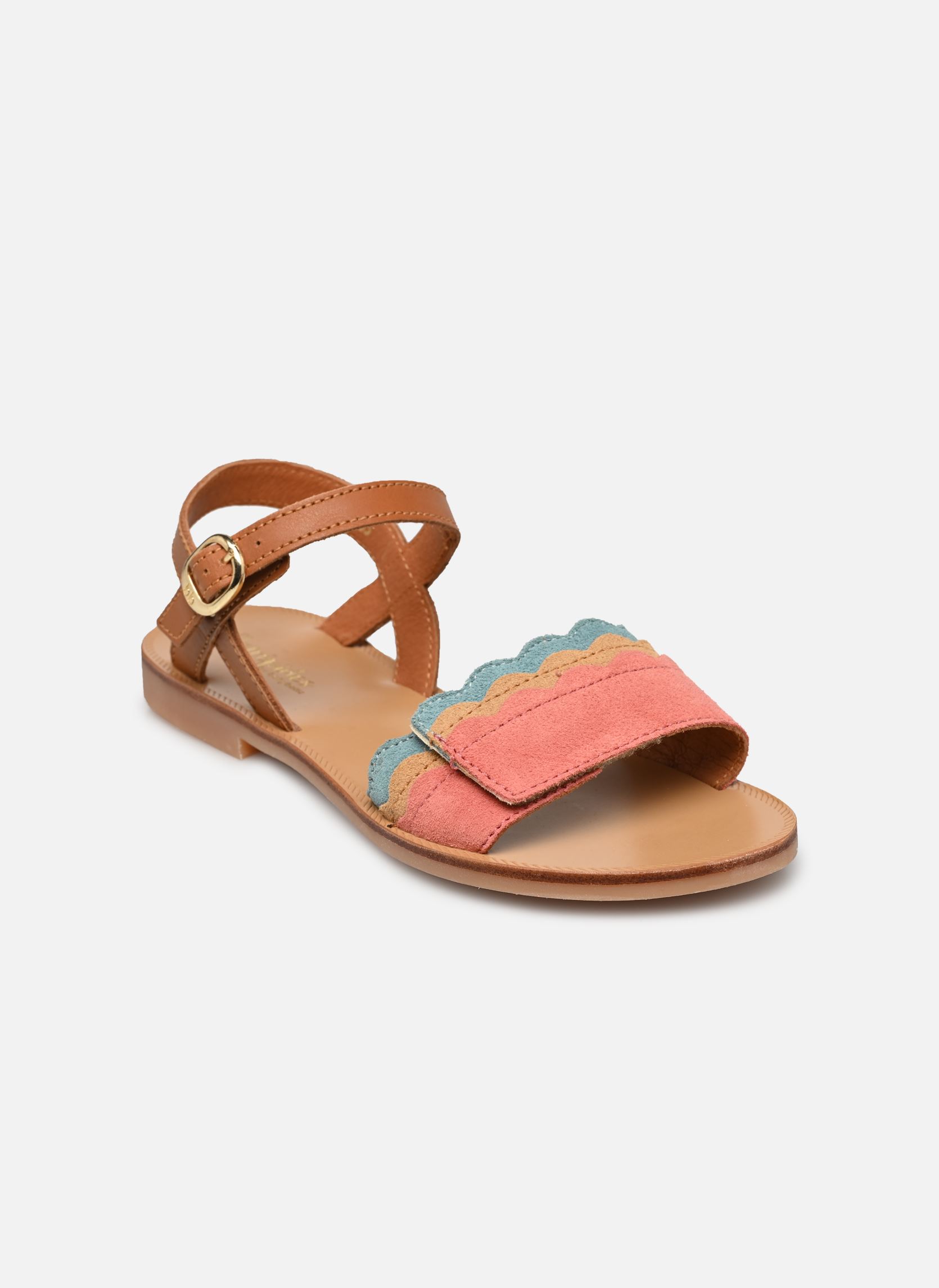 Sandales Yacht fille marron Babybotte Sandales Yacht fille marron COGNAC MULTI 2
