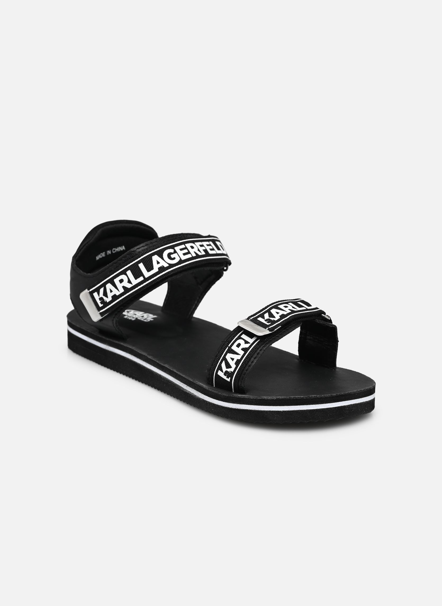 Sandales Karl Lagerfeld Noires – Lanières – Taille UK 8 / EU 41 / US 10 – Très Bon état