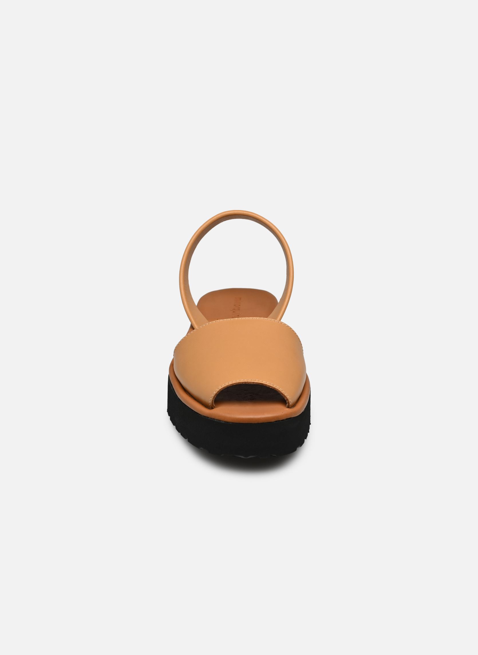 Sandales Avarca Platja Plateforme Cuir Naturel femme marron Minorquines Sandales Avarca Platja Plateforme Cuir Naturel femme marron NATUREL