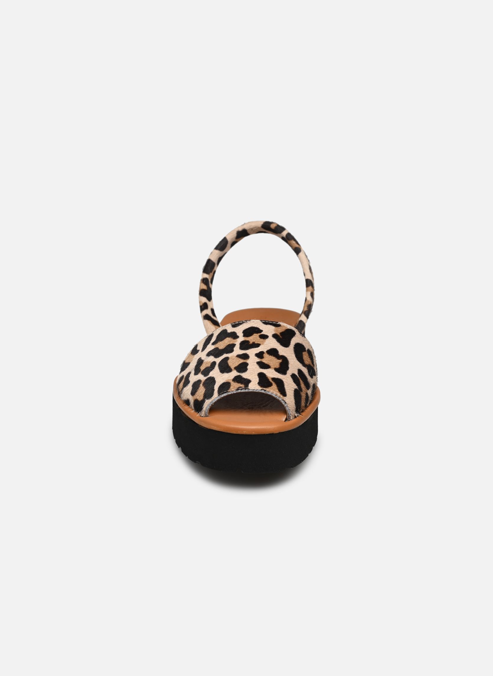 Sandalen Avarca Platja Plateforme Cuir Léopard damen braun Minorquines Sandalen Avarca Platja Plateforme Cuir Léopard damen braun LÉOPARD