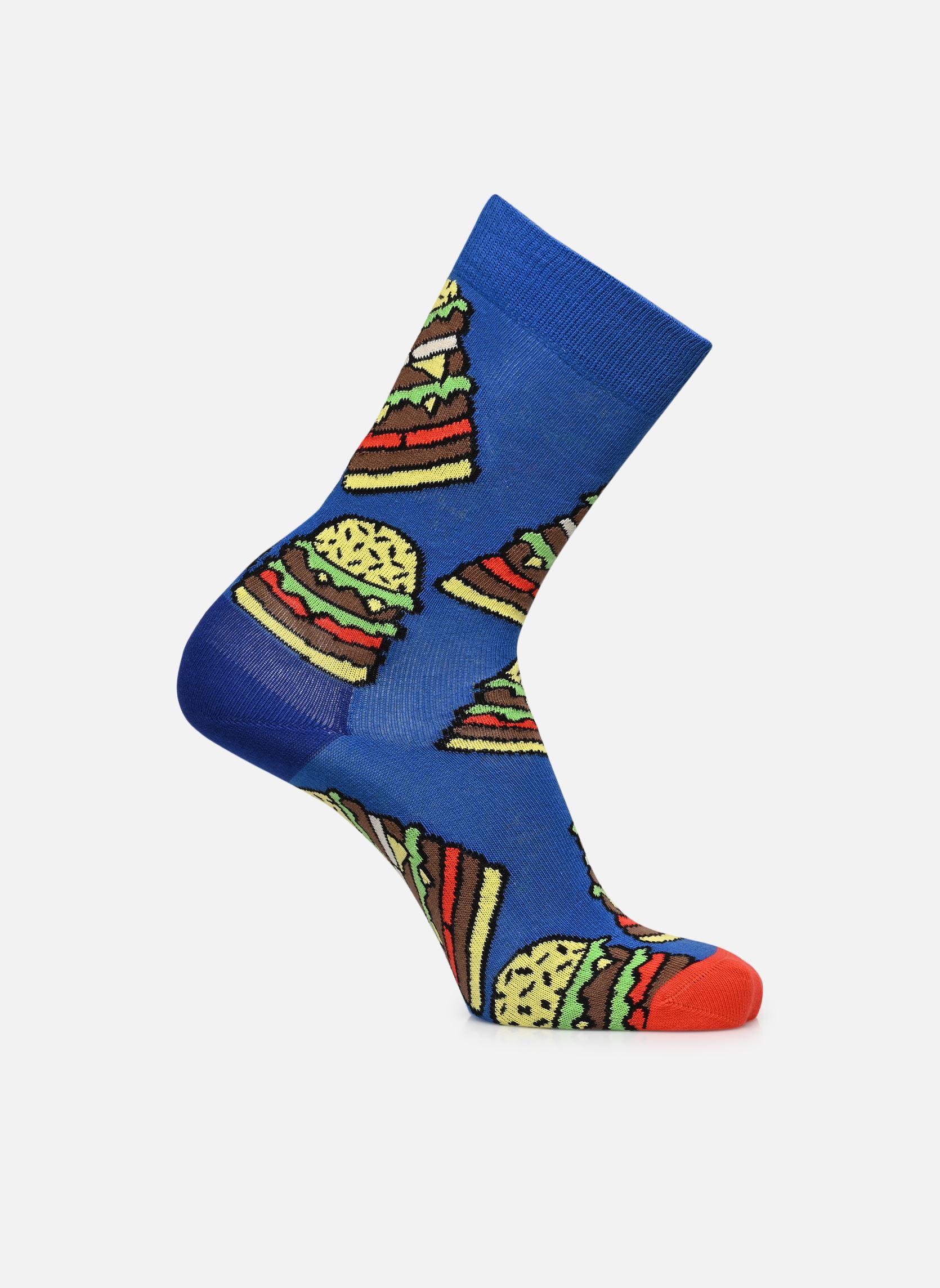 Sokken Burger Sock blauw Happy Socks Sokken Burger Sock blauw 6000