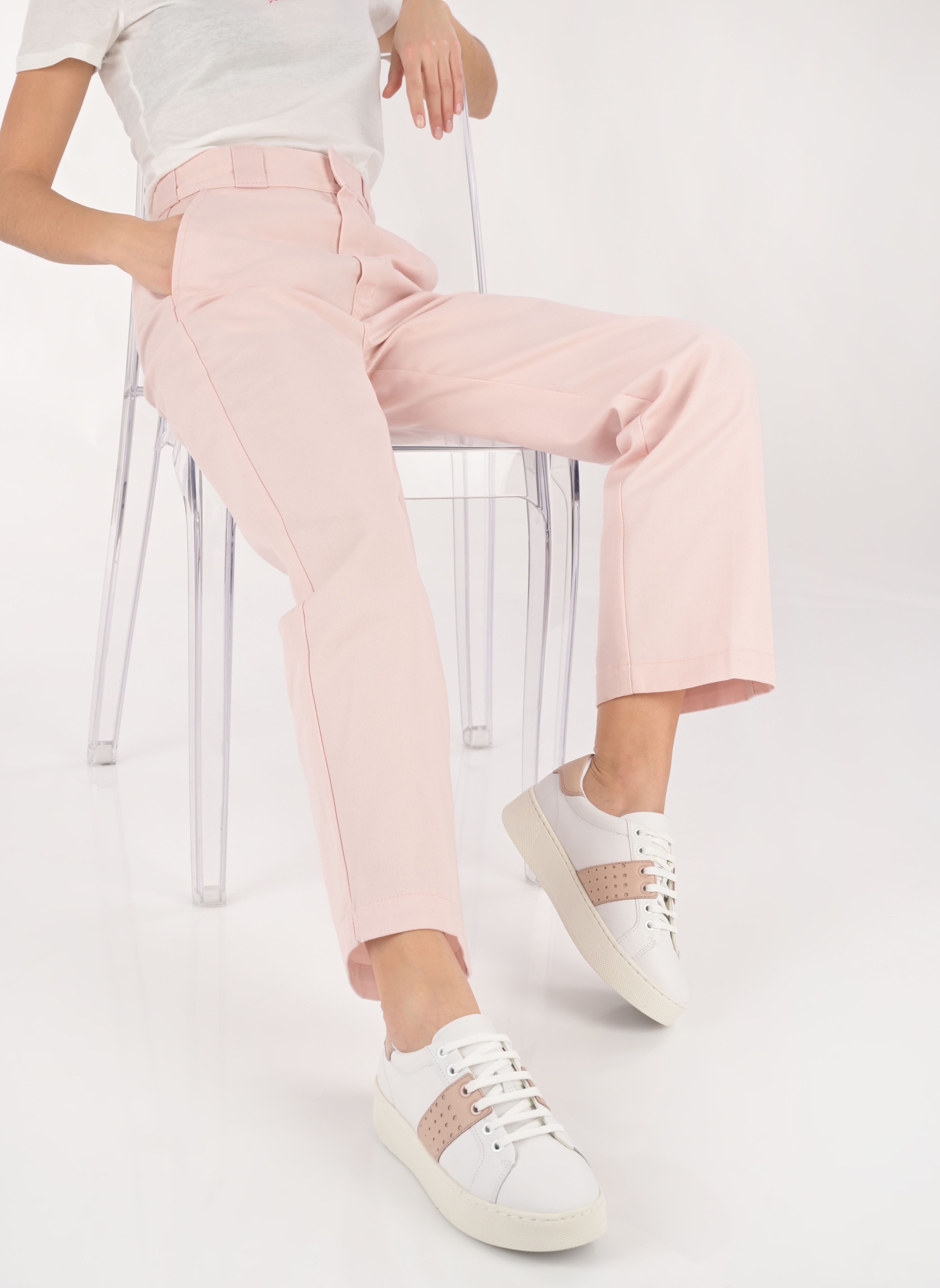 Lage sneakers D SKYELY dames wit Geox Lage sneakers D SKYELY dames wit WHITE/NUDE