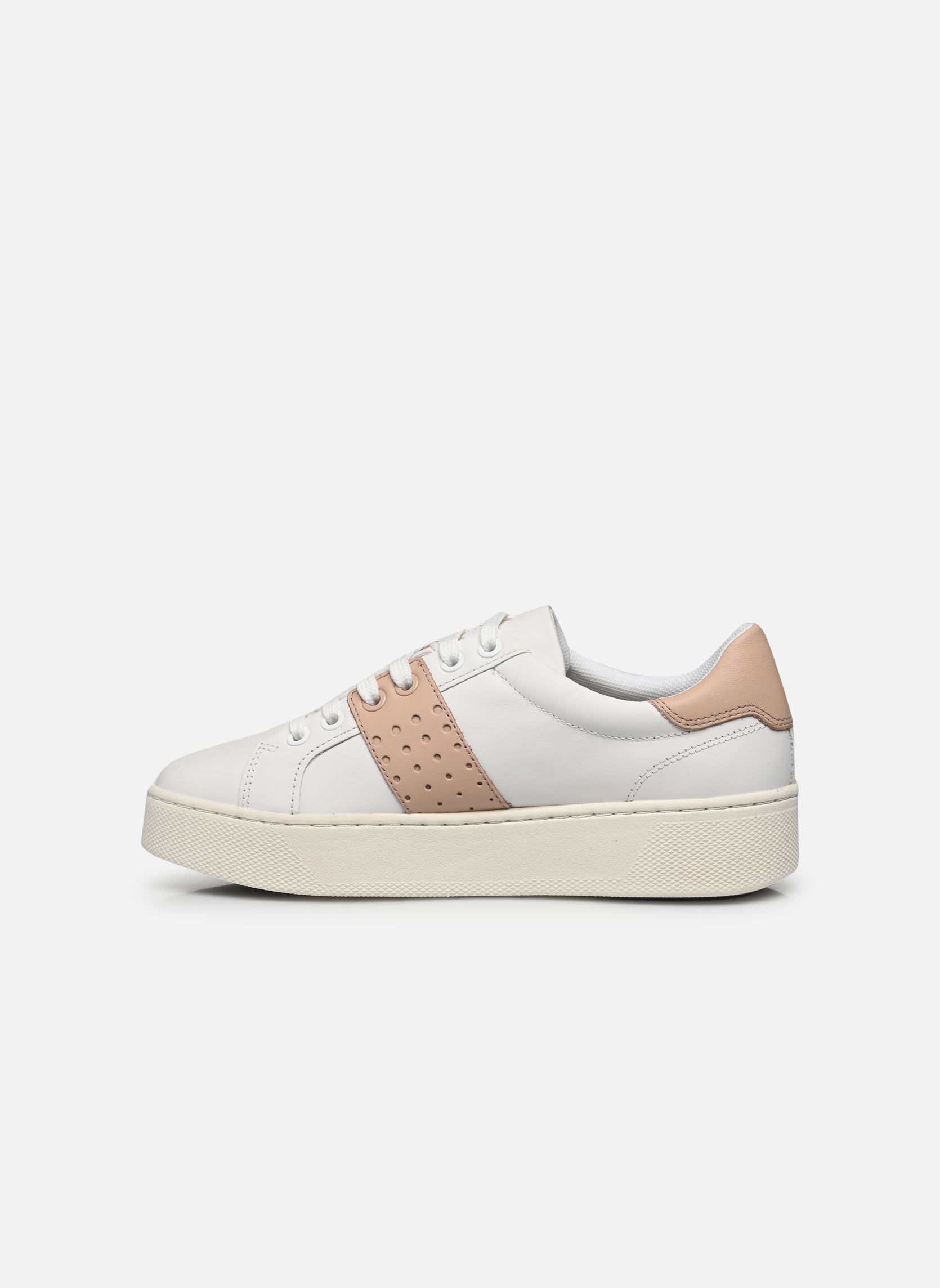 Lage sneakers D SKYELY dames wit Geox Lage sneakers D SKYELY dames wit WHITE/NUDE