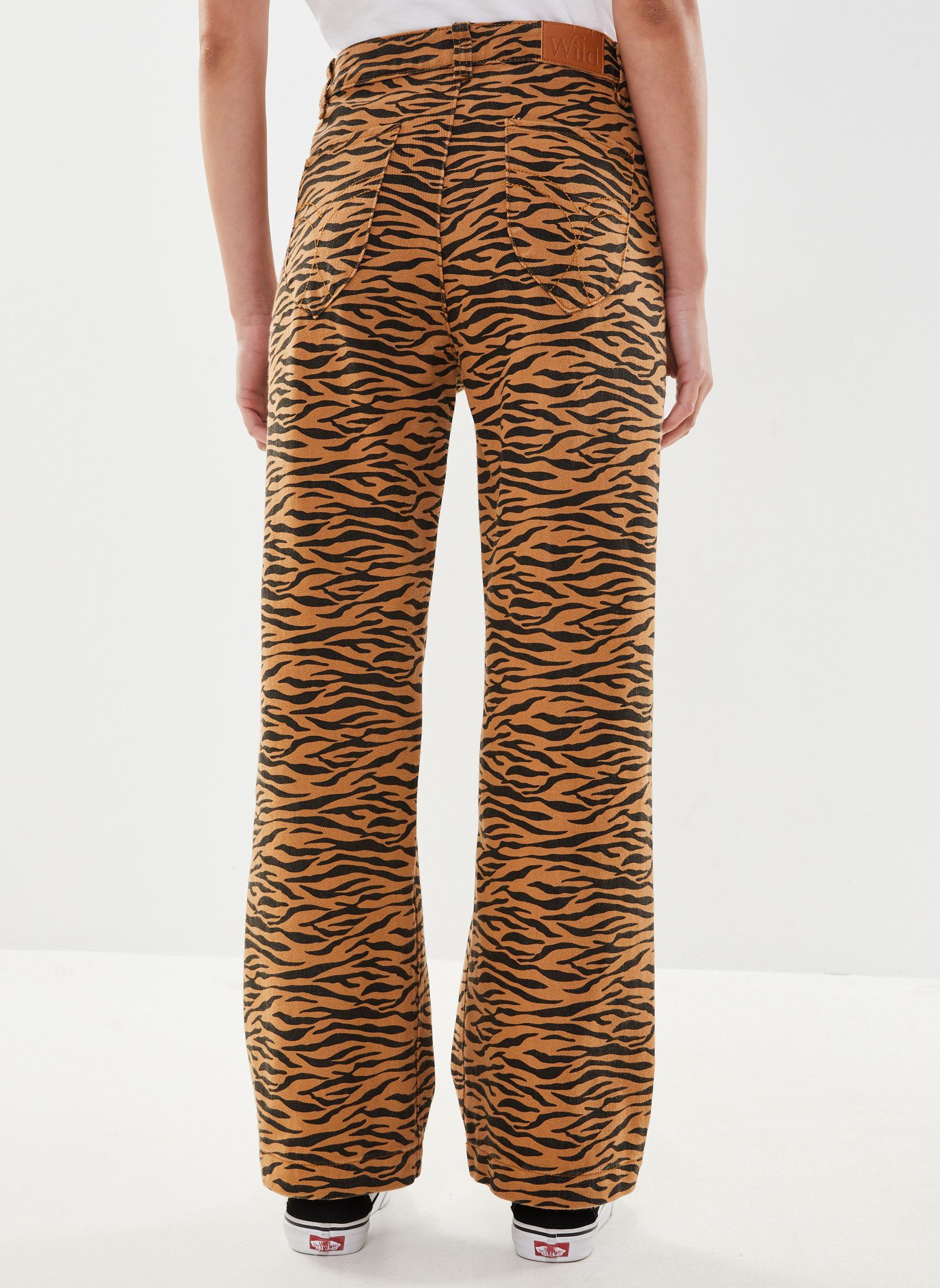 Pantalons larges Henry femme marron Wild Pantalons larges Henry femme marron Zebre