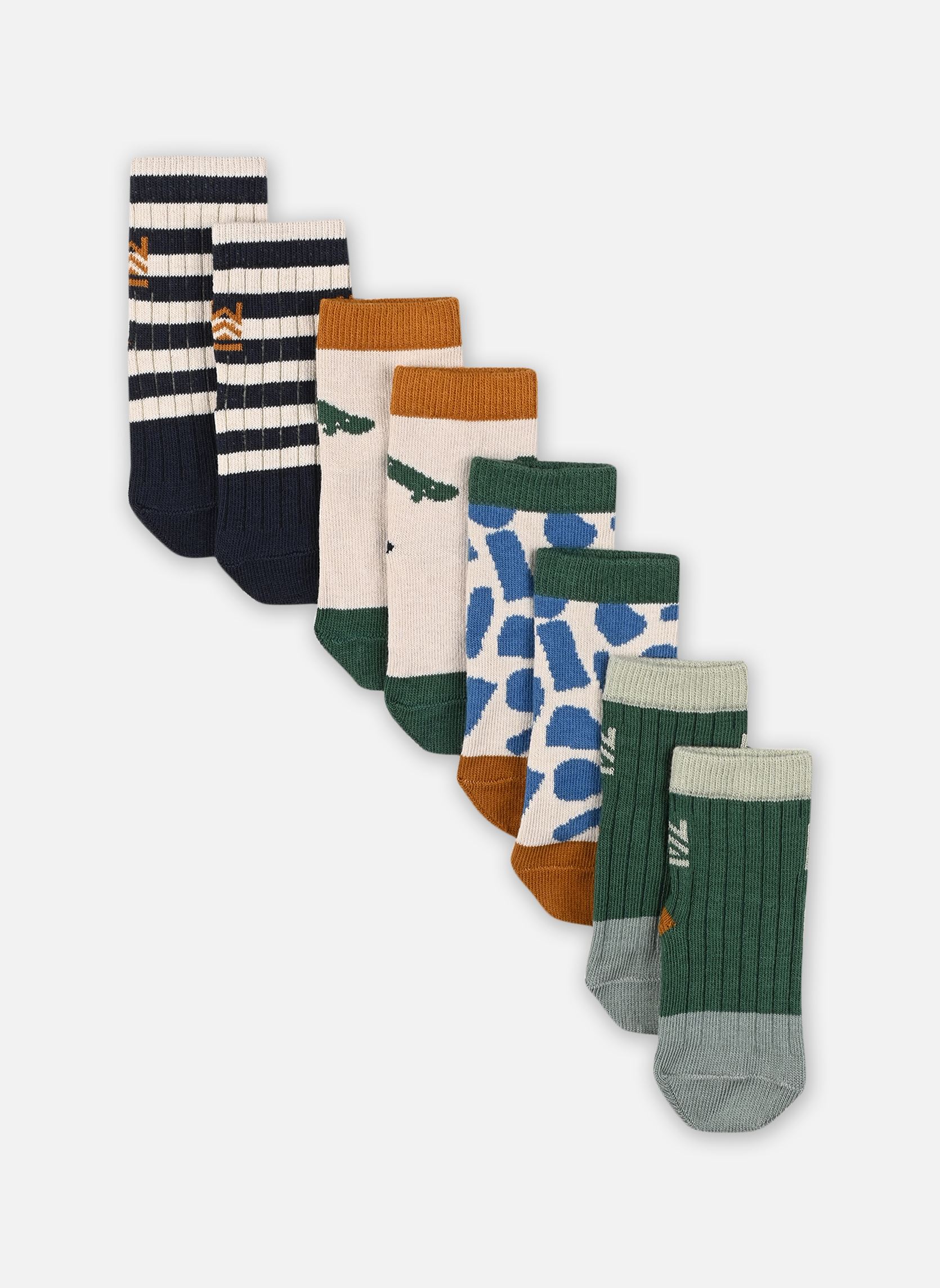 Calcetines Silas cotton socks - 4 pack niño blanco Liewood Calcetines Silas cotton socks - 4 pack niño blanco Paint stroke Sandy
