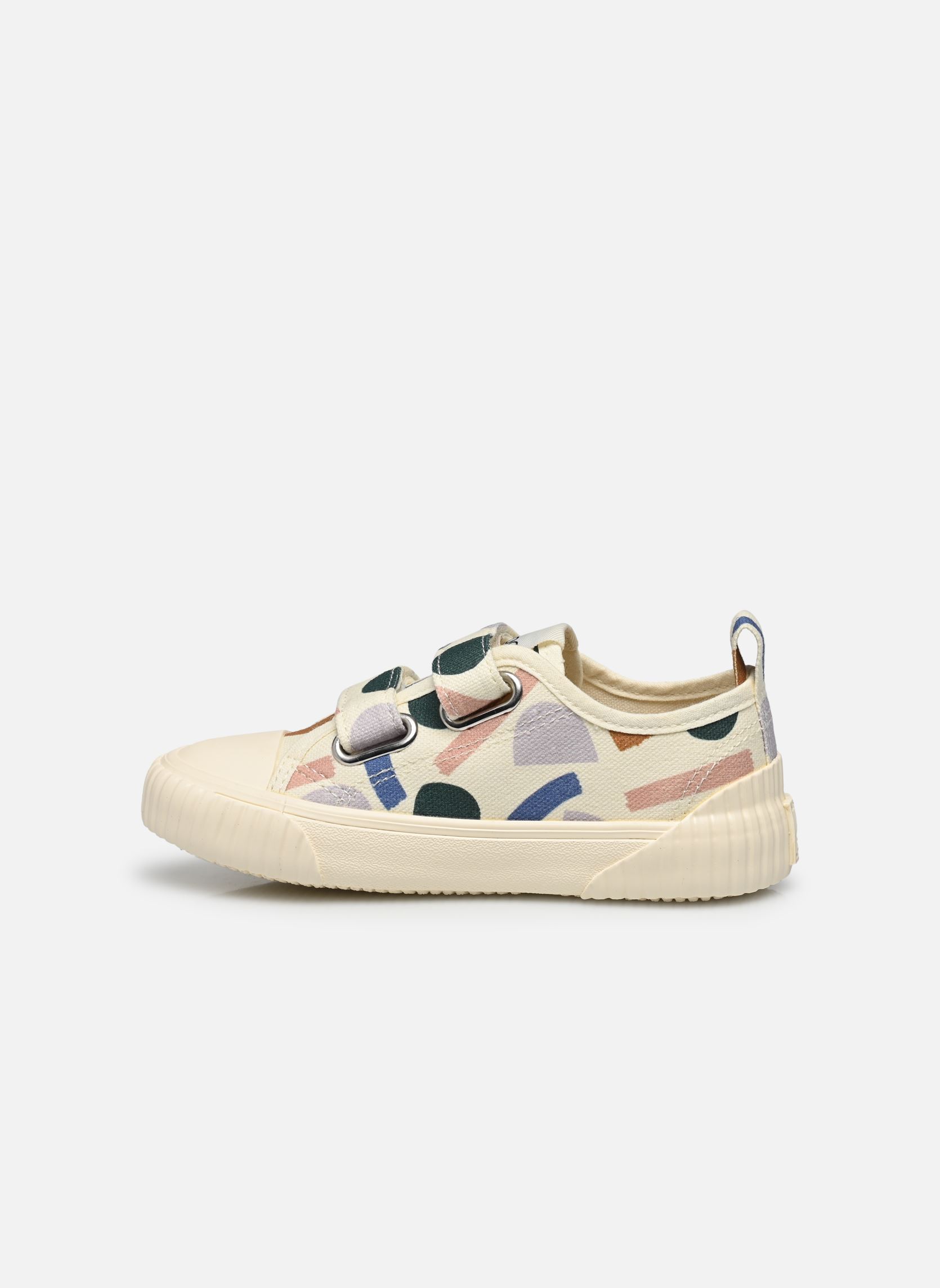 Lage sneakers Kim canvas shoe wit Liewood Lage sneakers Kim canvas shoe wit Paint stroke Sandy