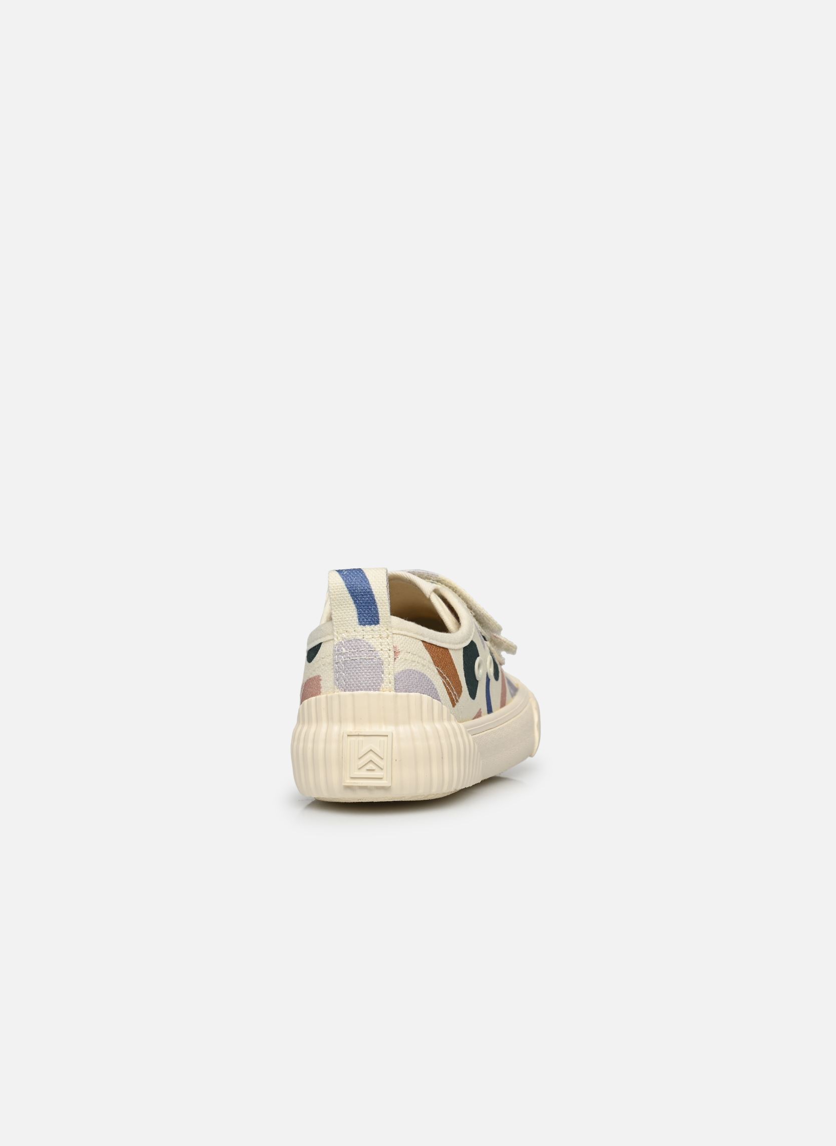 Lage sneakers Kim canvas shoe wit Liewood Lage sneakers Kim canvas shoe wit Paint stroke Sandy